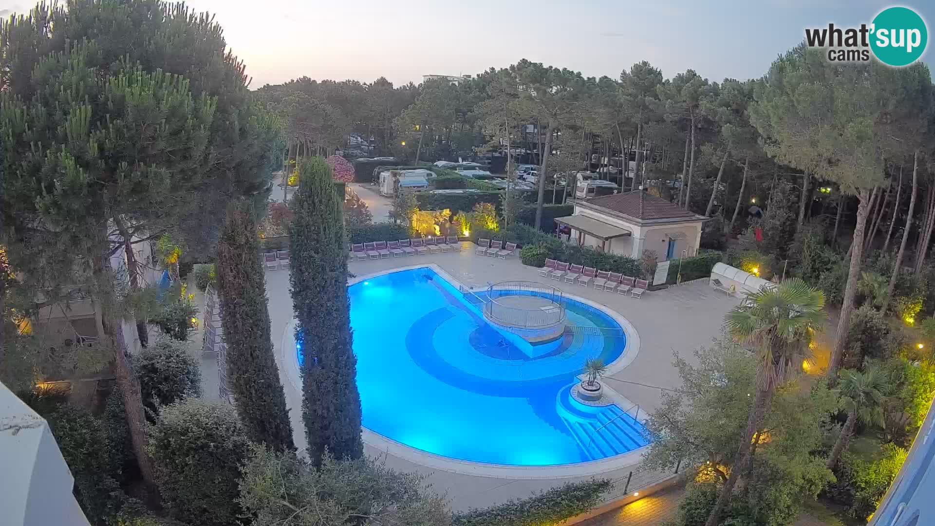 Villaggio Mare Blu pool LIVE webcam Bibione Pineda – Italy