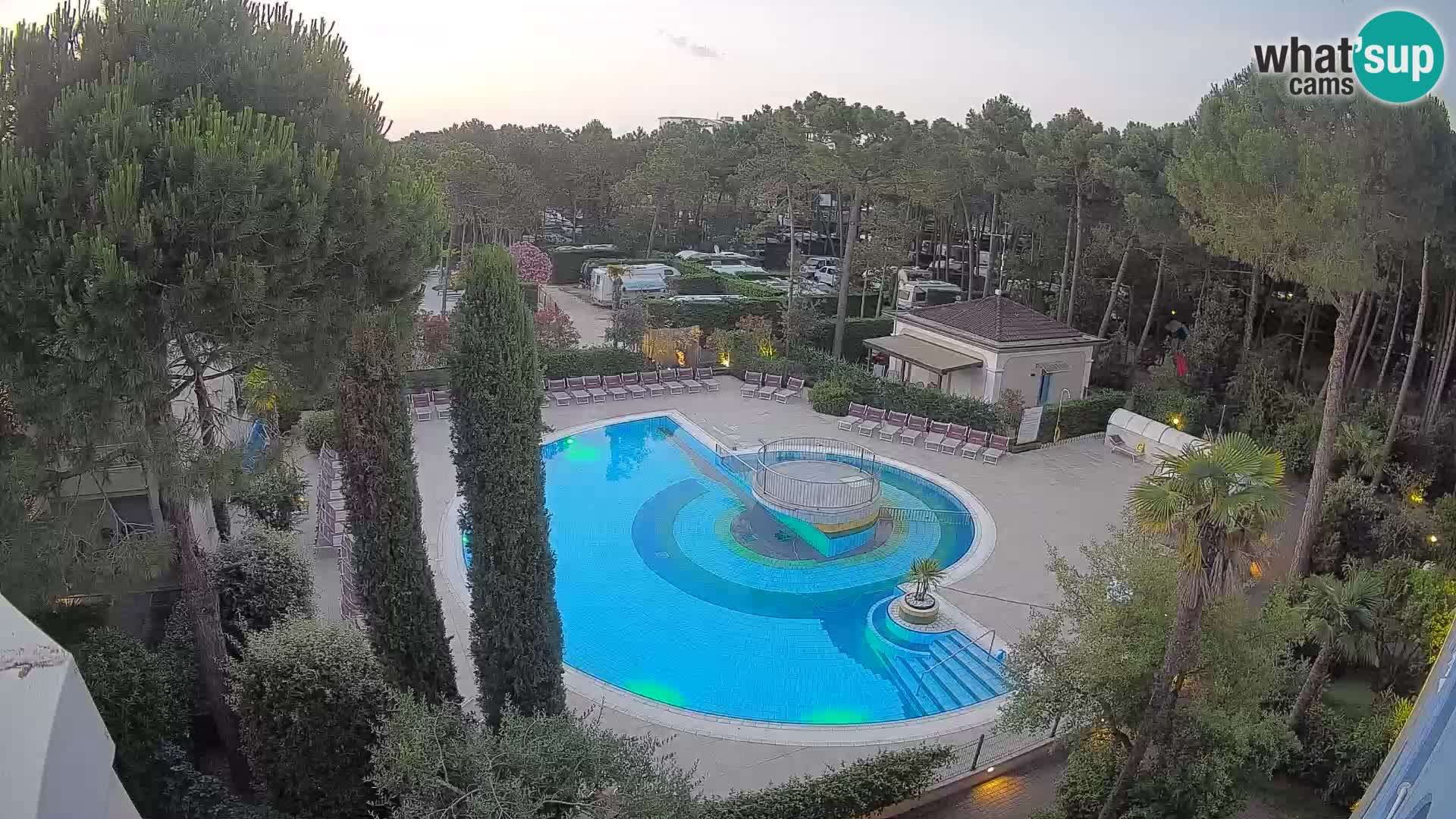 Villaggio Mare Blu piscine LIVE webcam Bibione Pineda – Italie