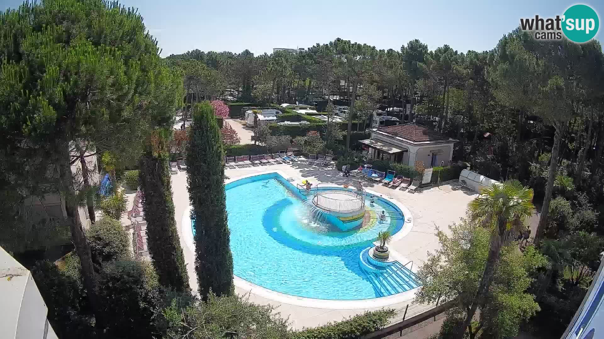 Villaggio Mare Blu piscine LIVE webcam Bibione Pineda – Italie