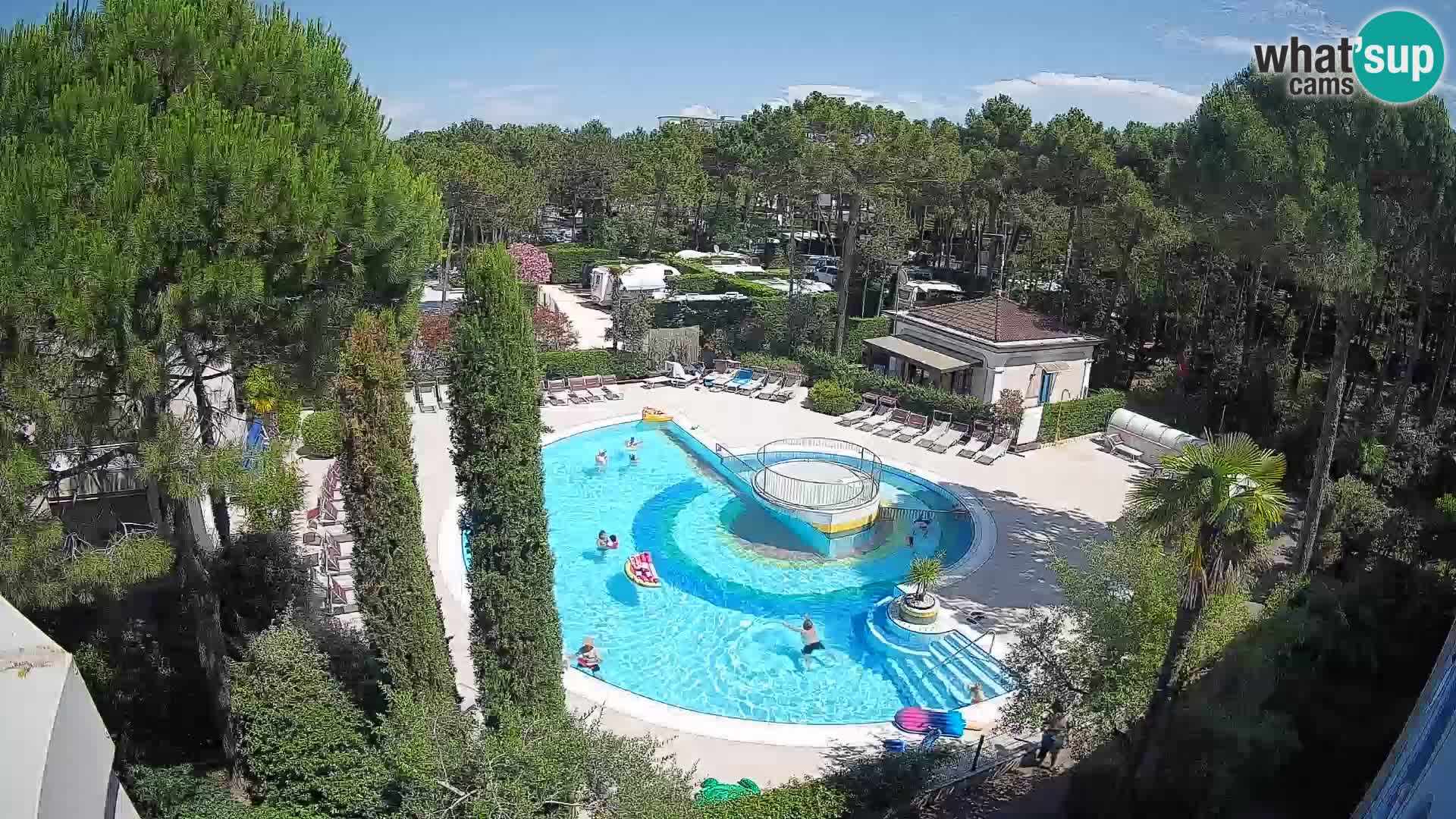 Villaggio Mare Blu piscine LIVE webcam Bibione Pineda – Italie