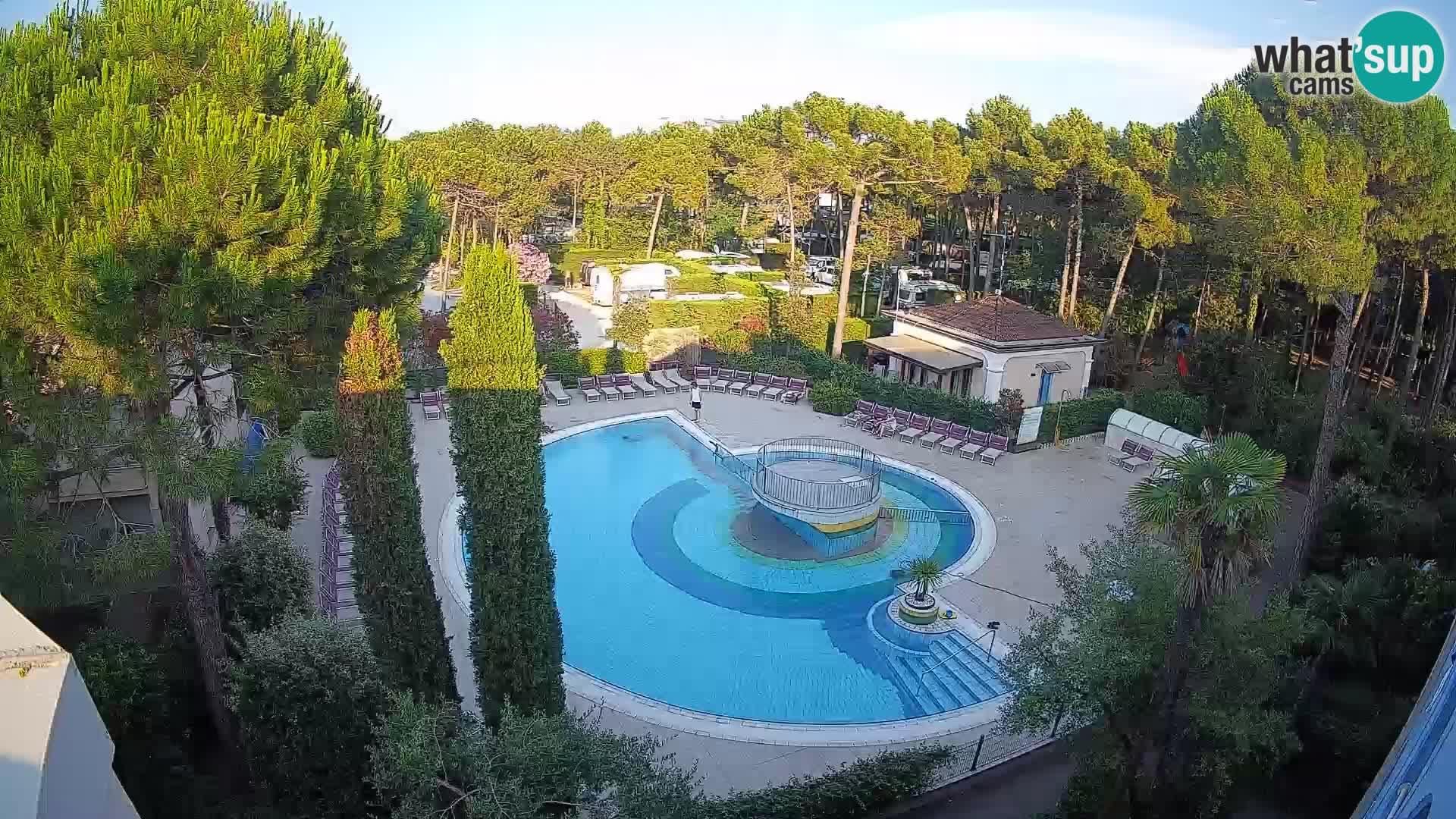 Piscina Villaggio Mare Blu EN VIVO webcam Bibione Pineda – Italia