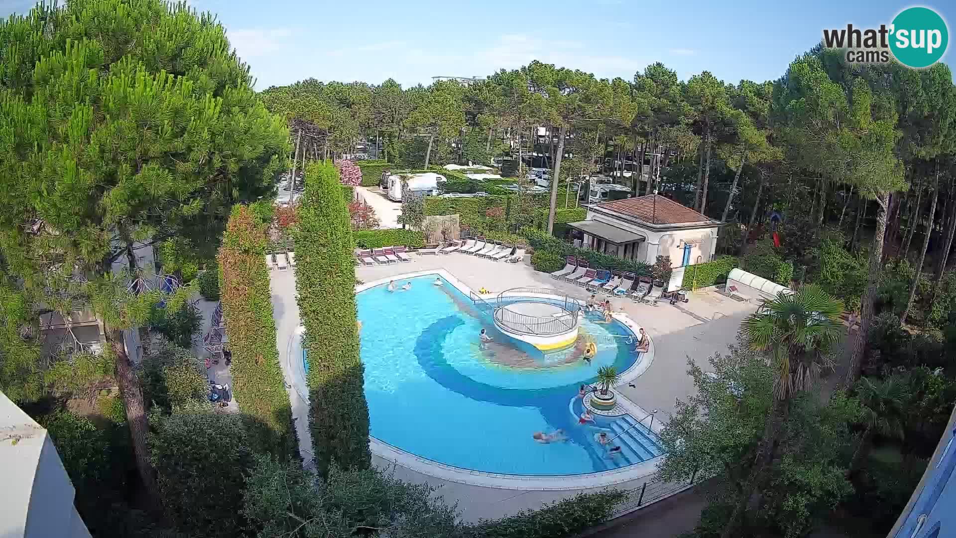 Villaggio Mare Blu pool LIVE webcam Bibione Pineda – Italy