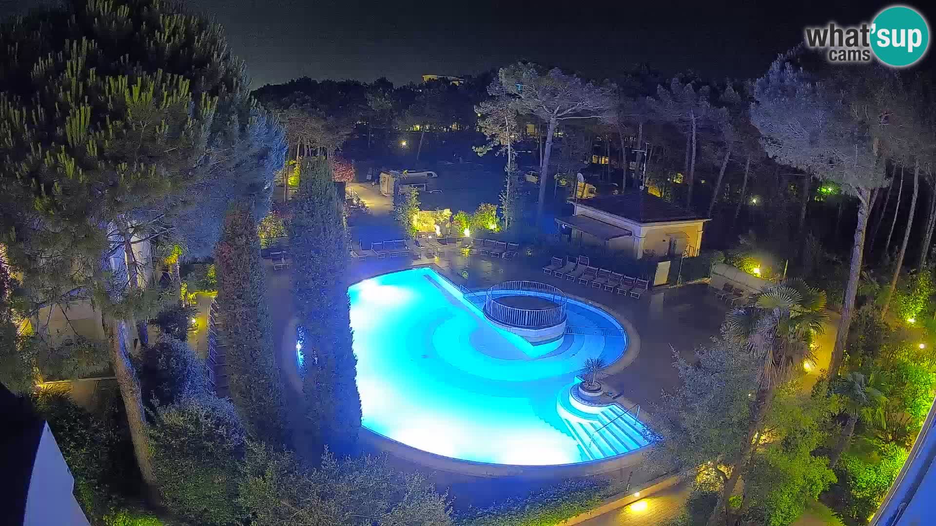 Villaggio Mare Blu bazen Spletna kamera V živo Bibione Pineda – Italija