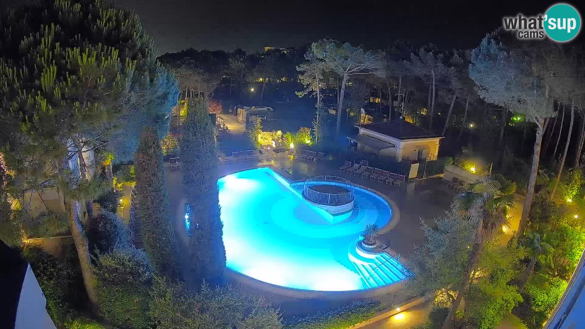 Villaggio Mare Blu bazen Spletna kamera V živo Bibione Pineda – Italija