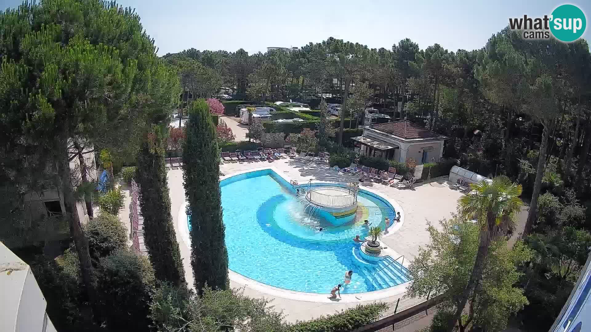 Piscina Villaggio Mare Blu EN VIVO webcam Bibione Pineda – Italia