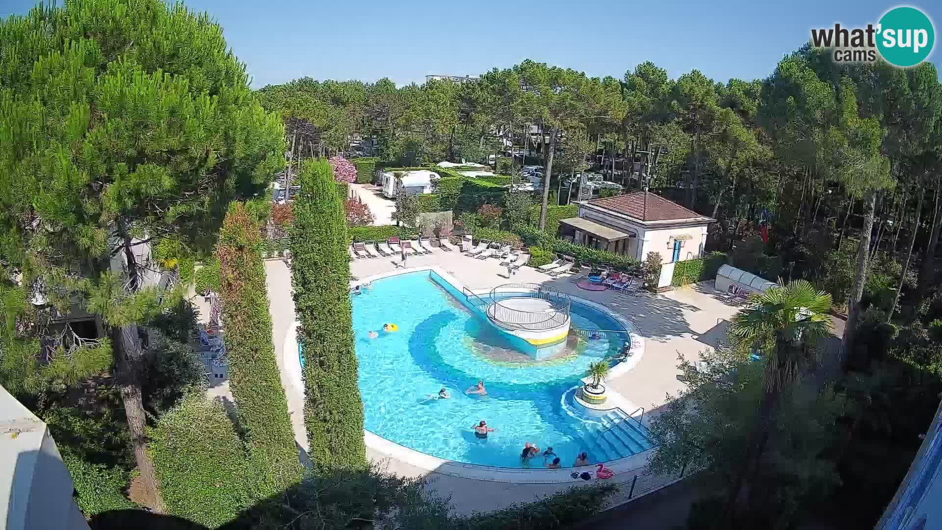 Piscina Villaggio Mare Blu EN VIVO webcam Bibione Pineda – Italia