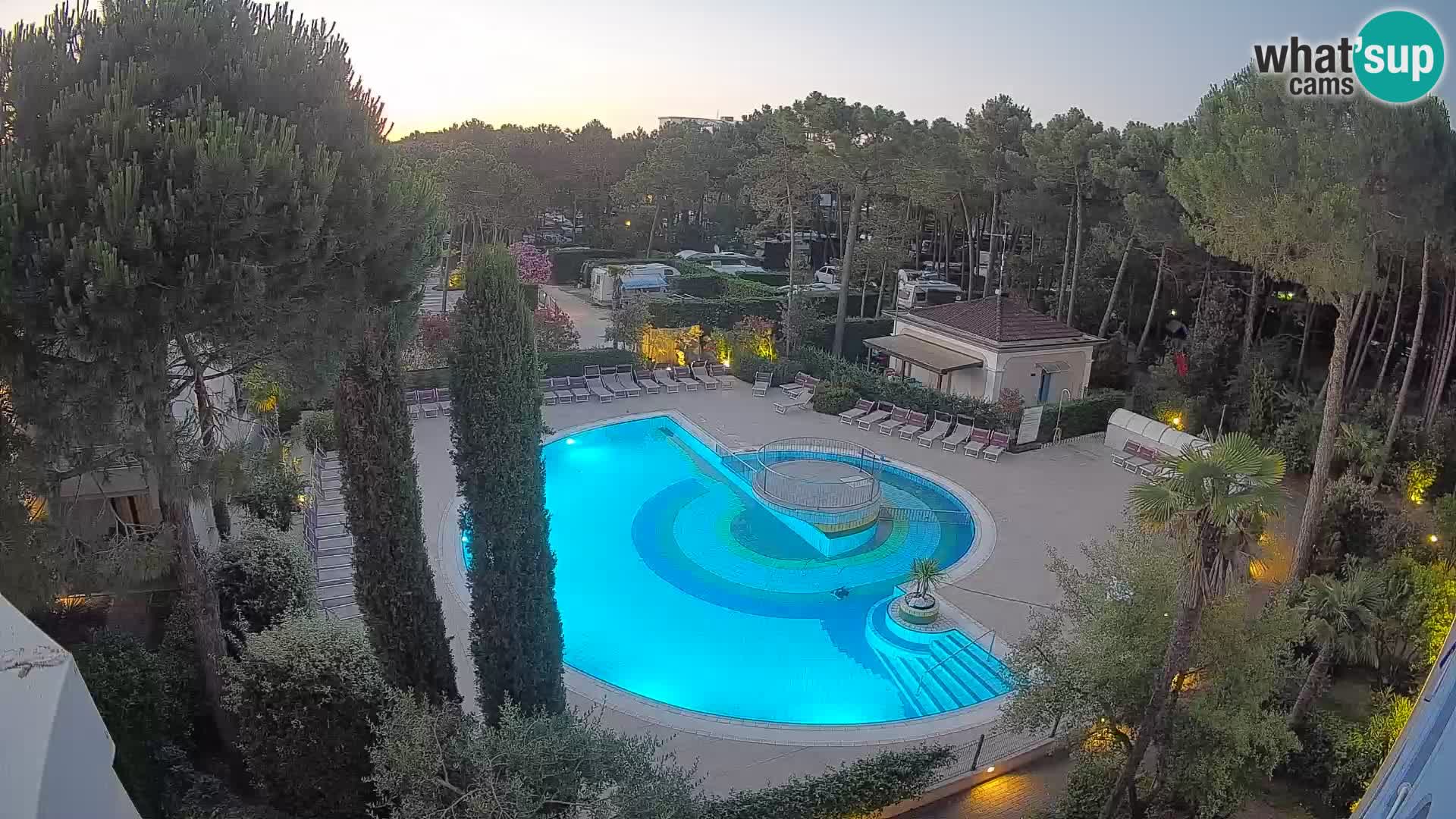 Piscina Villaggio Mare Blu webcam LIVE Bibione Pineda – Italia