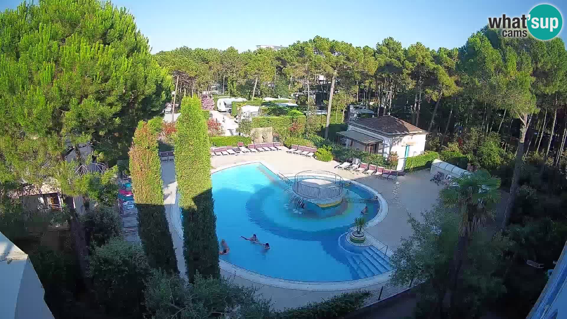 Villaggio Mare Blu piscine LIVE webcam Bibione Pineda – Italie