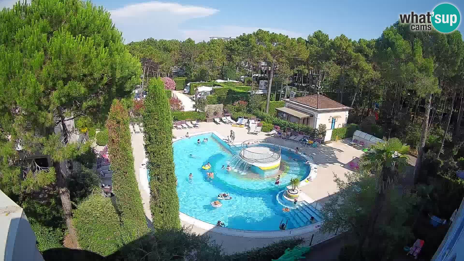 Piscina Villaggio Mare Blu EN VIVO webcam Bibione Pineda – Italia