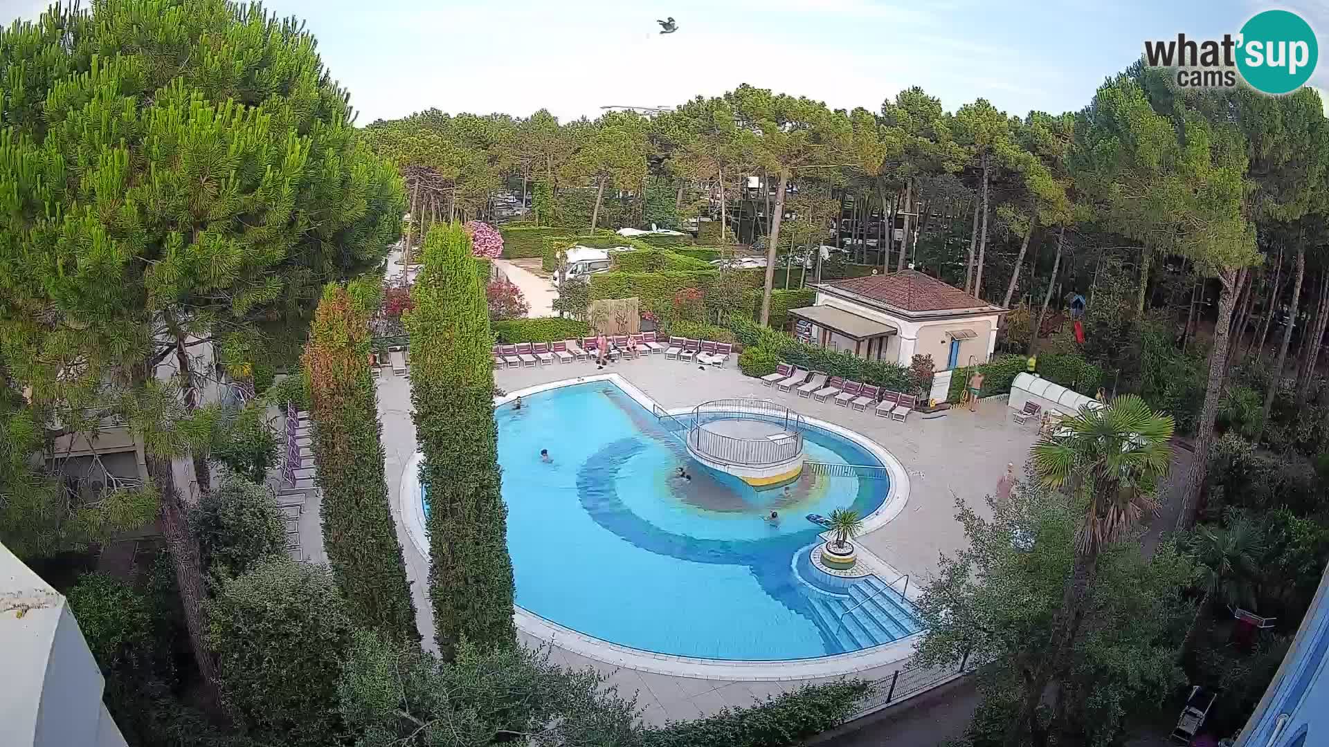 Piscina Villaggio Mare Blu webcam LIVE Bibione Pineda – Italia
