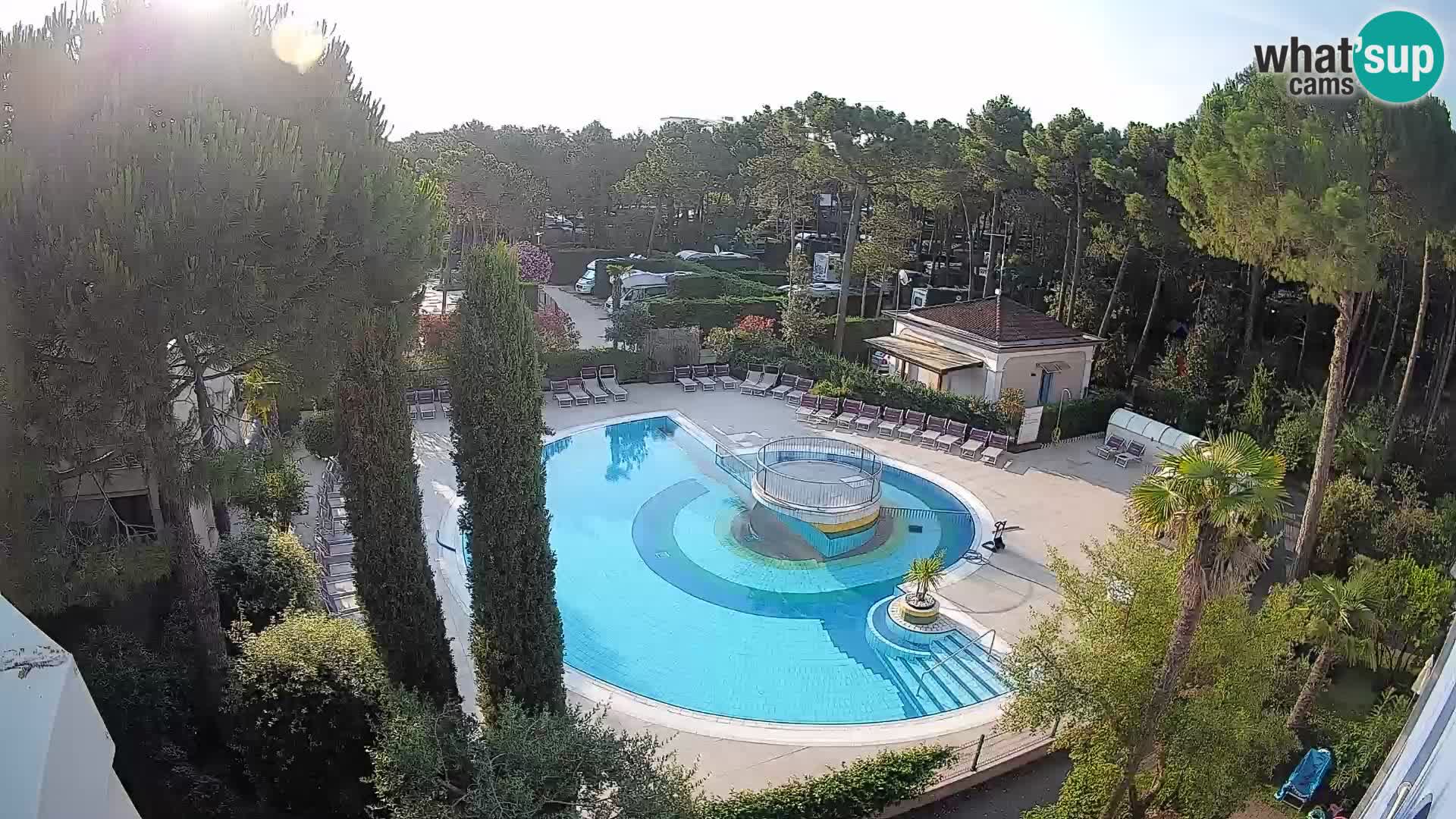 Piscina Villaggio Mare Blu webcam LIVE Bibione Pineda – Italia
