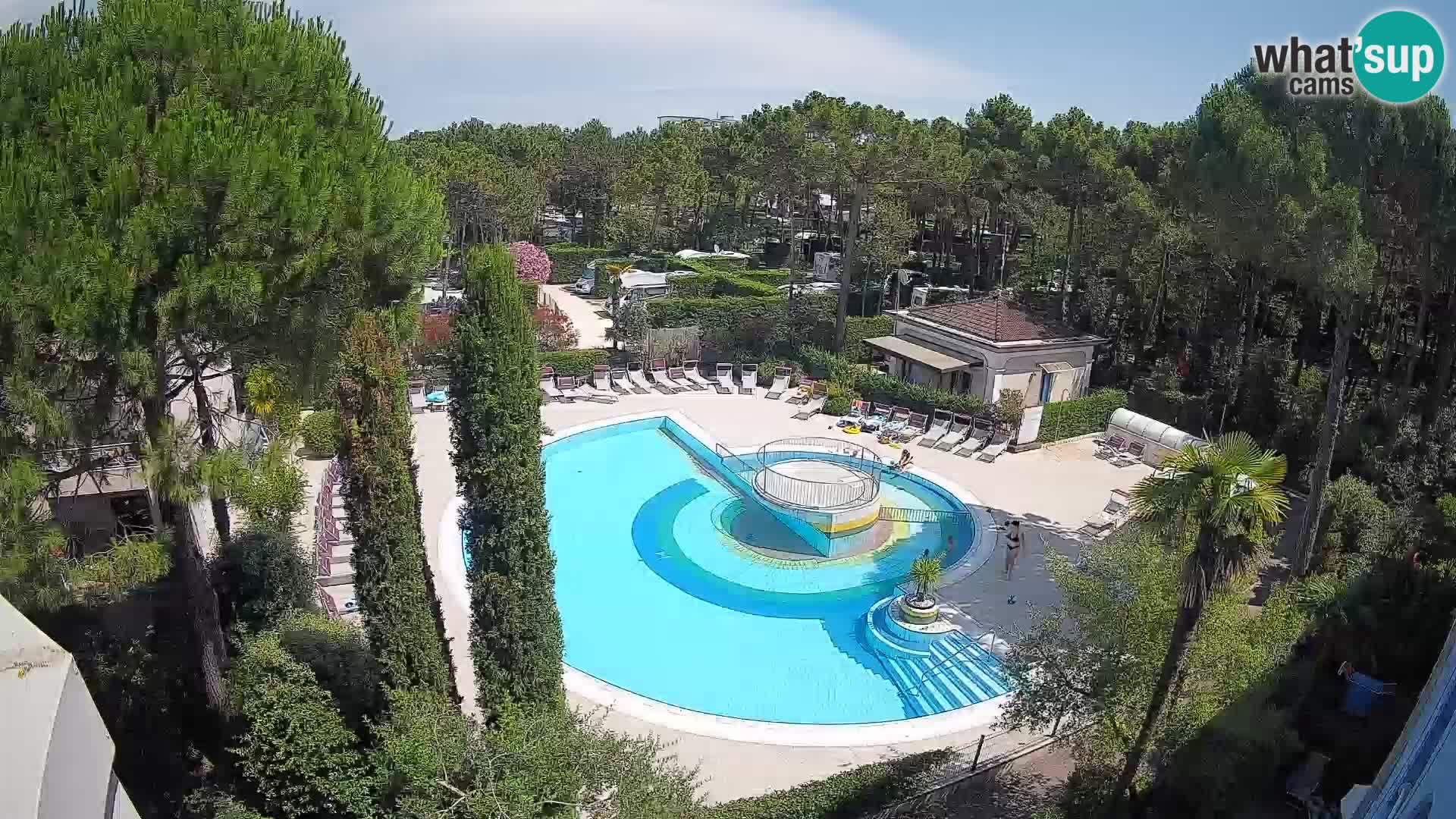 Piscina Villaggio Mare Blu EN VIVO webcam Bibione Pineda – Italia