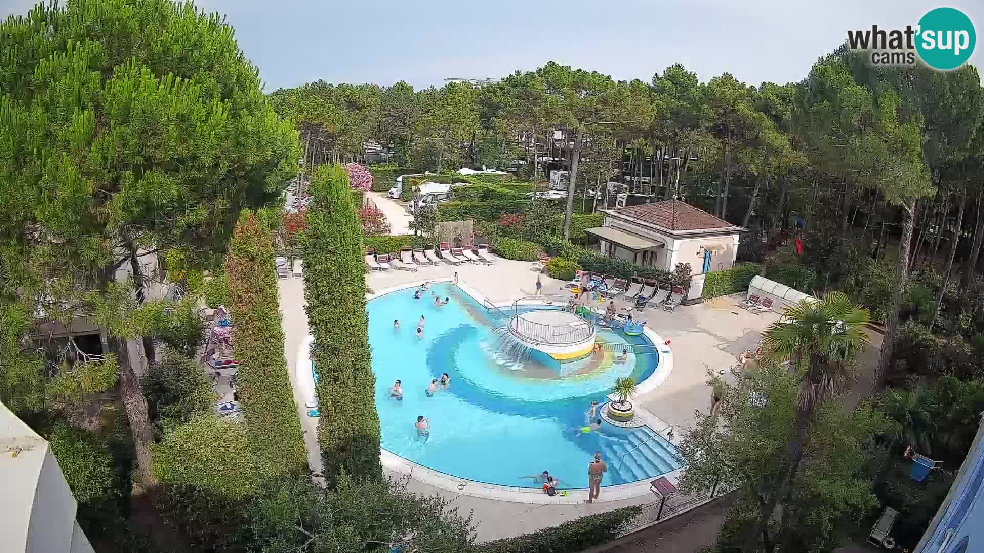 Piscina Villaggio Mare Blu webcam LIVE Bibione Pineda – Italia