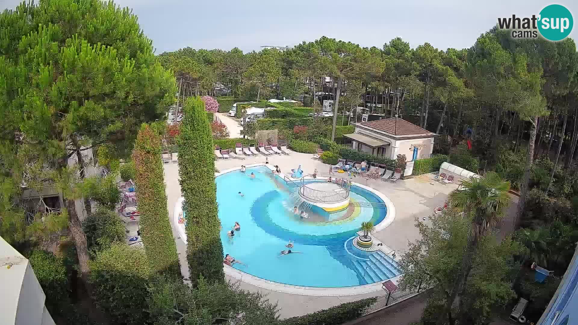 Piscina Villaggio Mare Blu EN VIVO webcam Bibione Pineda – Italia