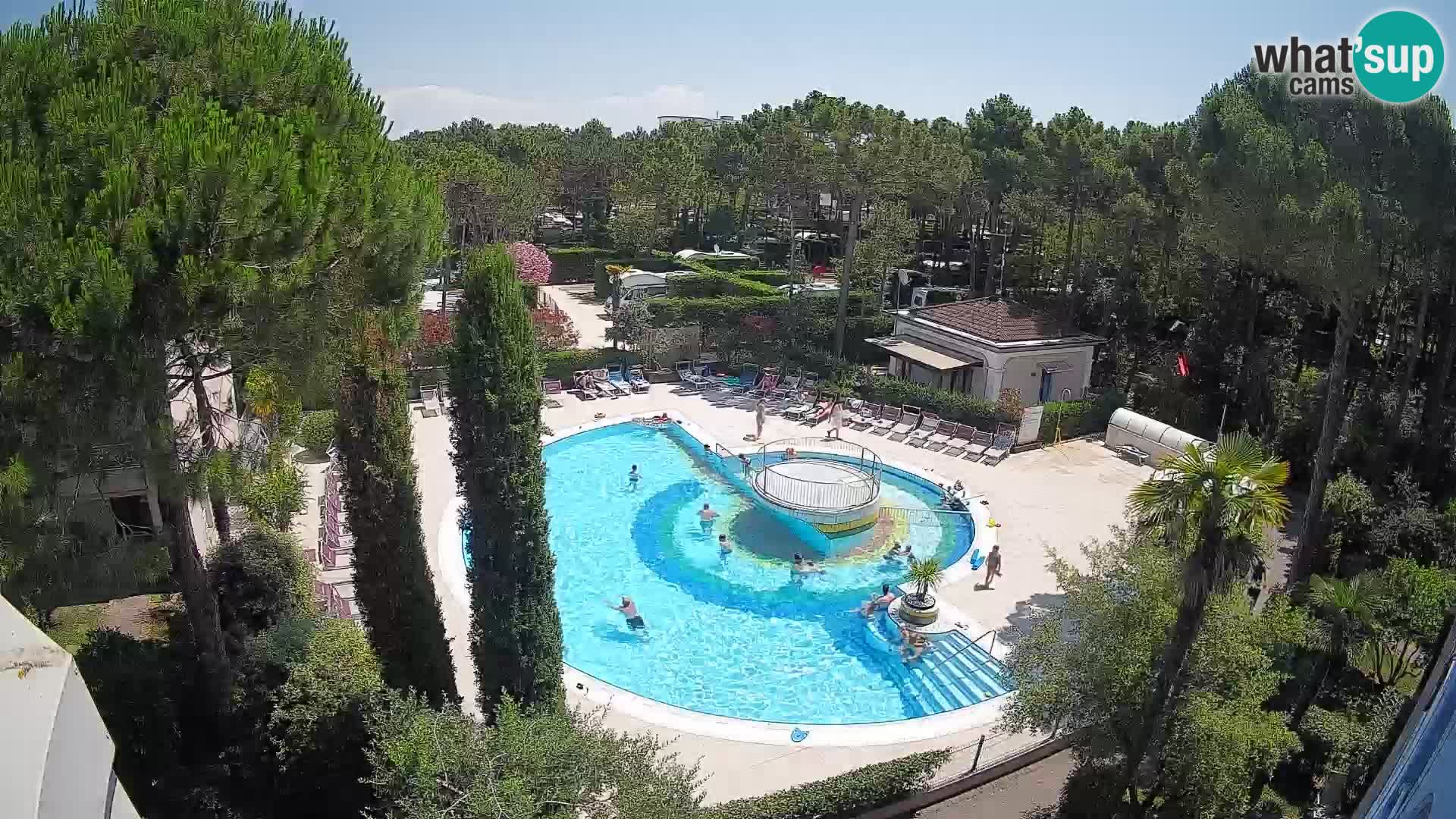 Piscina Villaggio Mare Blu webcam LIVE Bibione Pineda – Italia