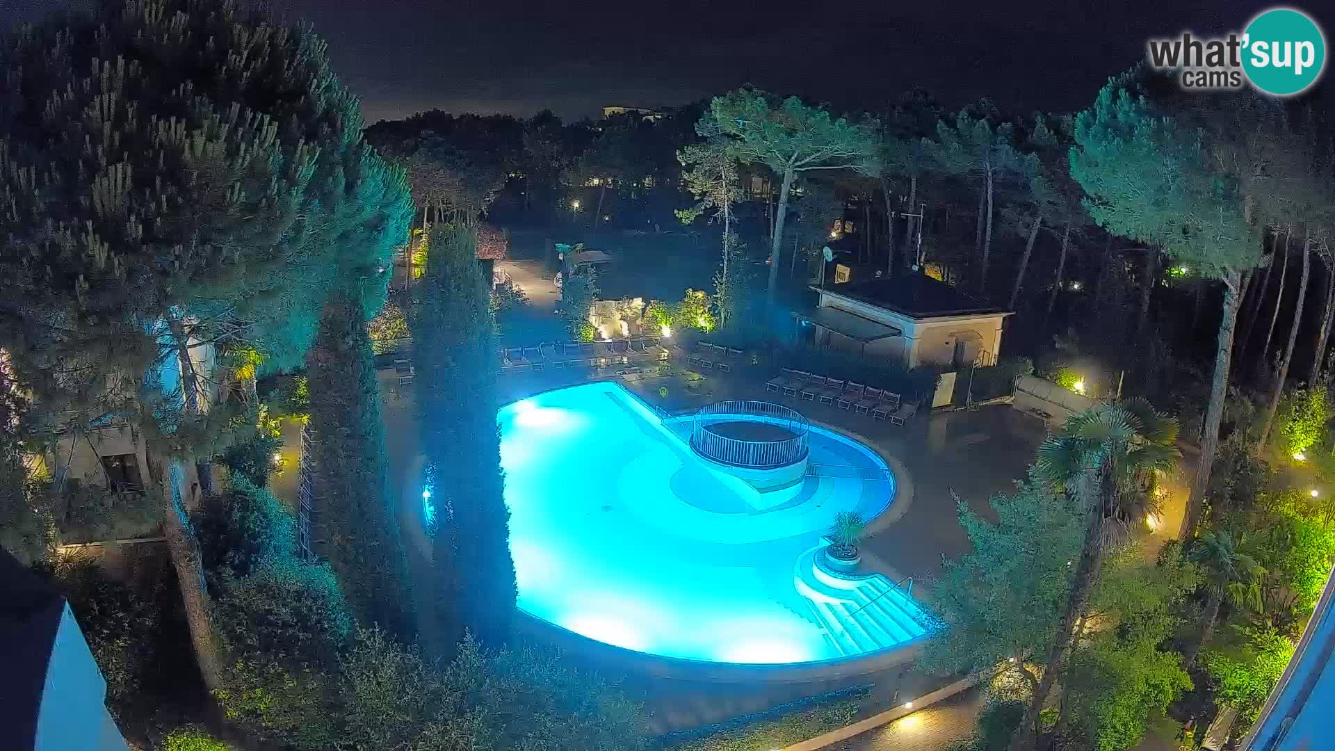 Villaggio Mare Blu bazen Spletna kamera V živo Bibione Pineda – Italija