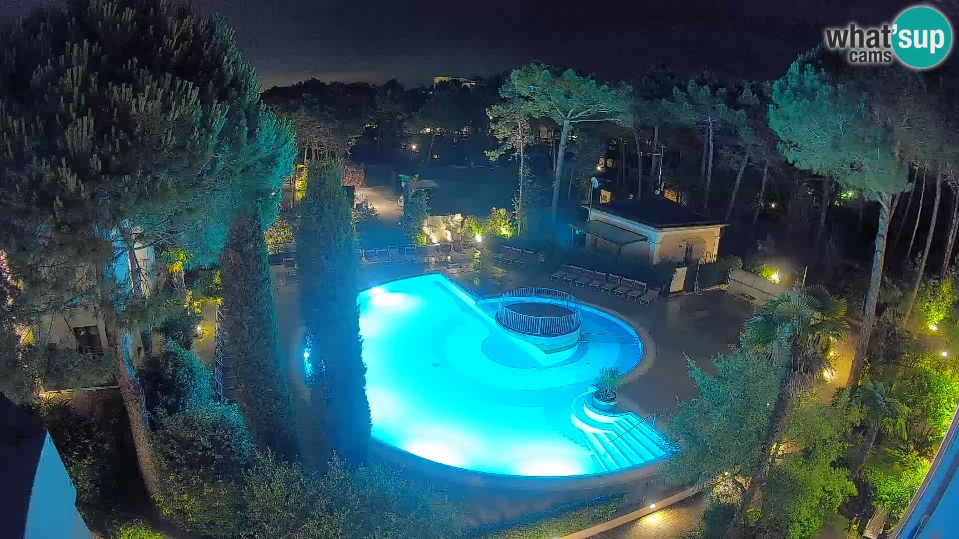 Villaggio Mare Blu bazen Spletna kamera V živo Bibione Pineda – Italija