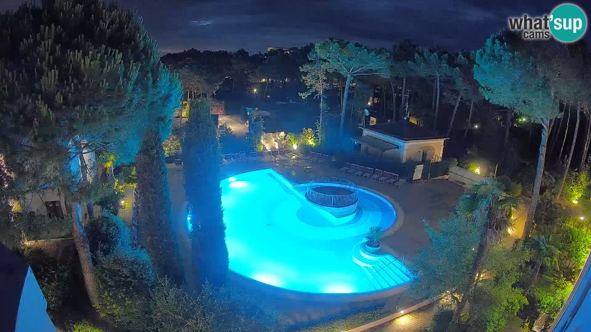 Villaggio Mare Blu bazen Spletna kamera V živo Bibione Pineda – Italija