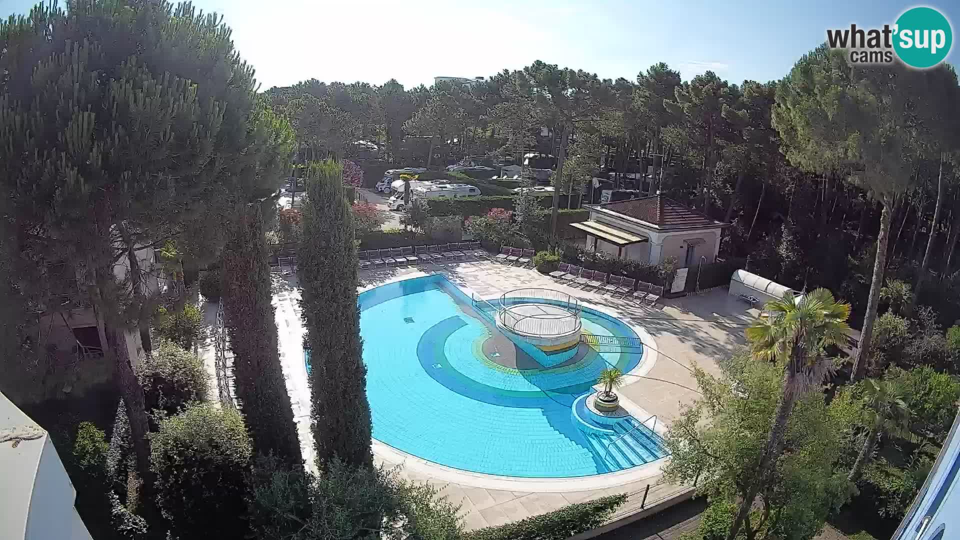 Piscina Villaggio Mare Blu EN VIVO webcam Bibione Pineda – Italia