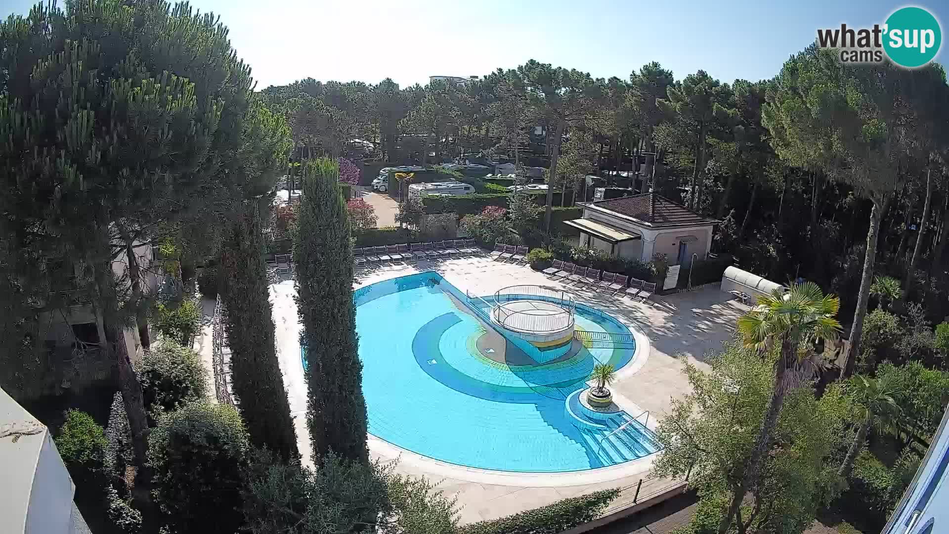 Piscina Villaggio Mare Blu EN VIVO webcam Bibione Pineda – Italia
