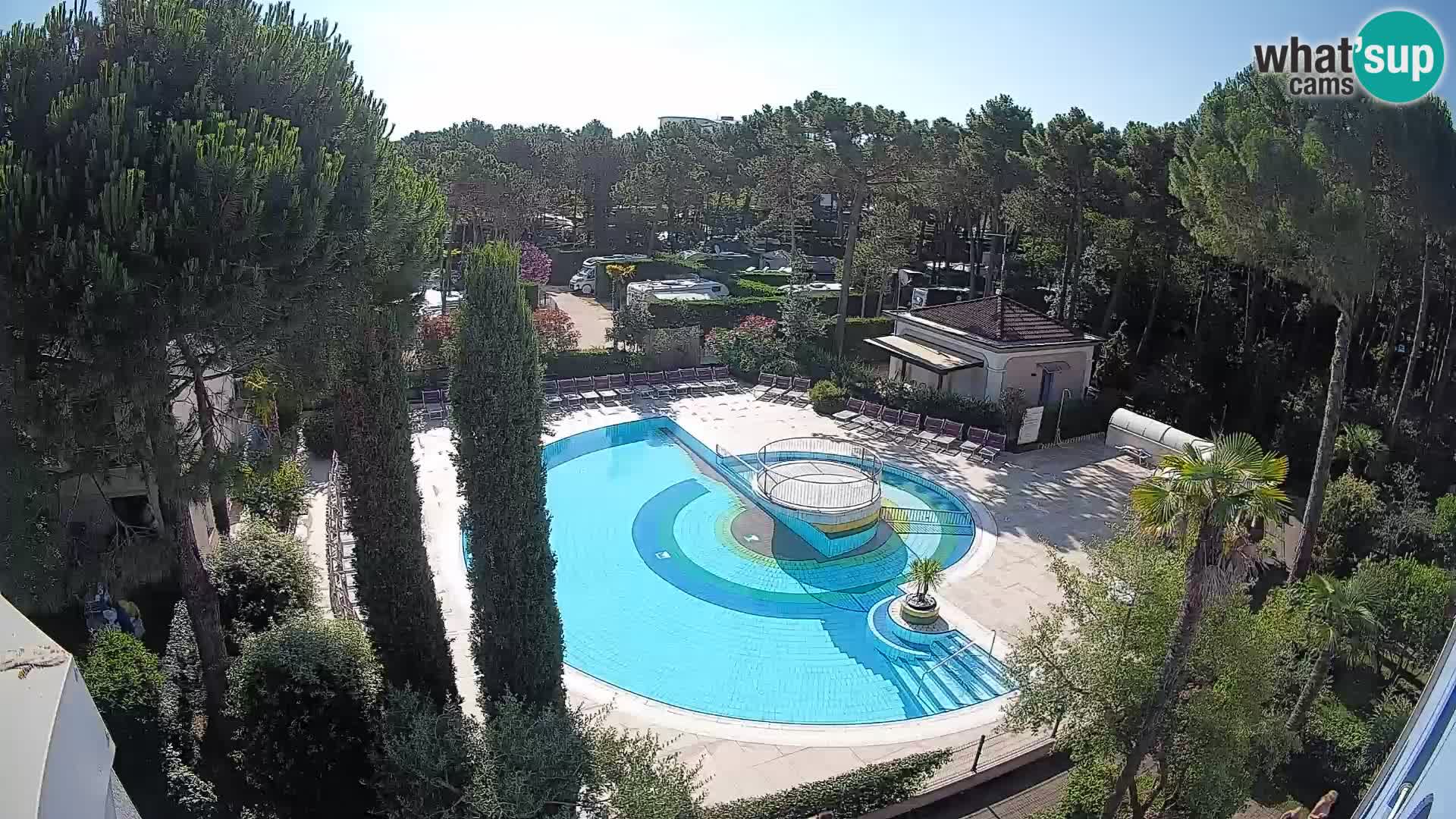 Piscina Villaggio Mare Blu EN VIVO webcam Bibione Pineda – Italia