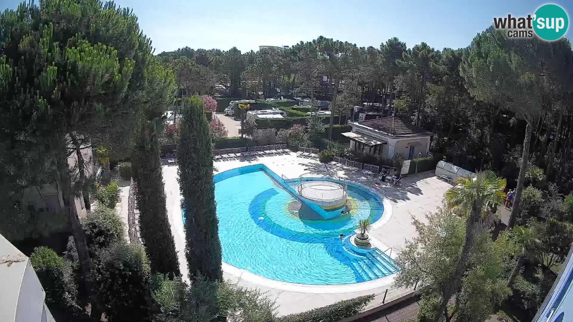 Piscina Villaggio Mare Blu EN VIVO webcam Bibione Pineda – Italia