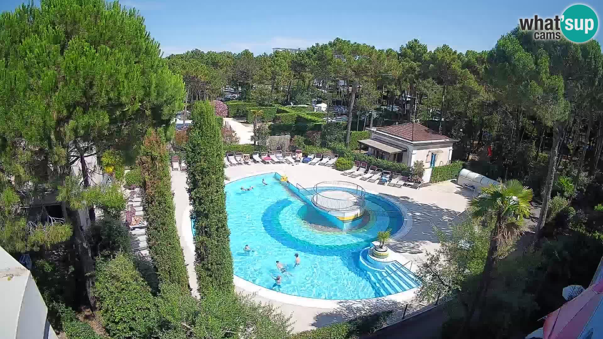 Piscina Villaggio Mare Blu webcam LIVE Bibione Pineda – Italia