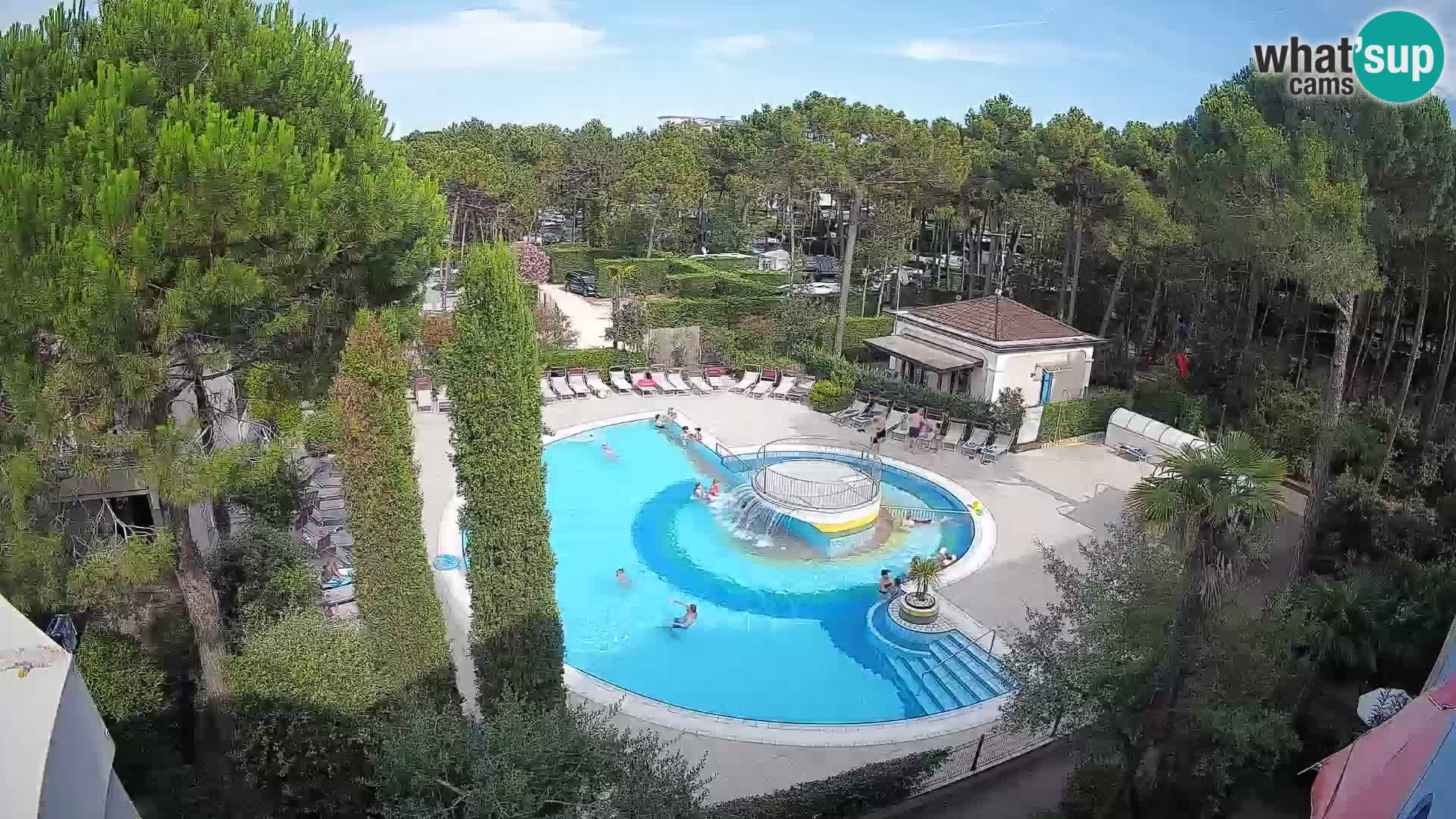Piscina Villaggio Mare Blu webcam LIVE Bibione Pineda – Italia