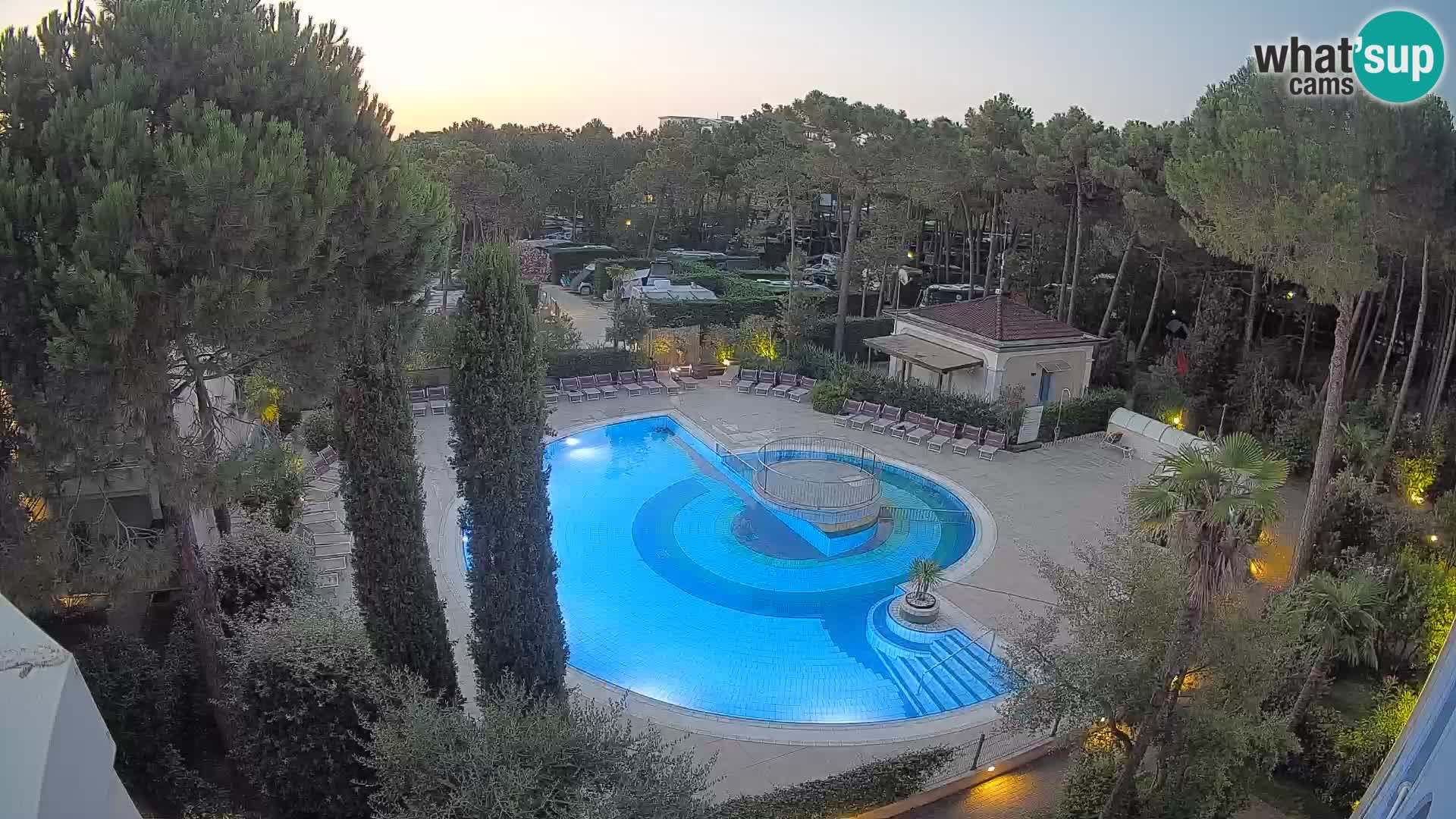 Villaggio Mare Blu pool LIVE webcam Bibione Pineda – Italy