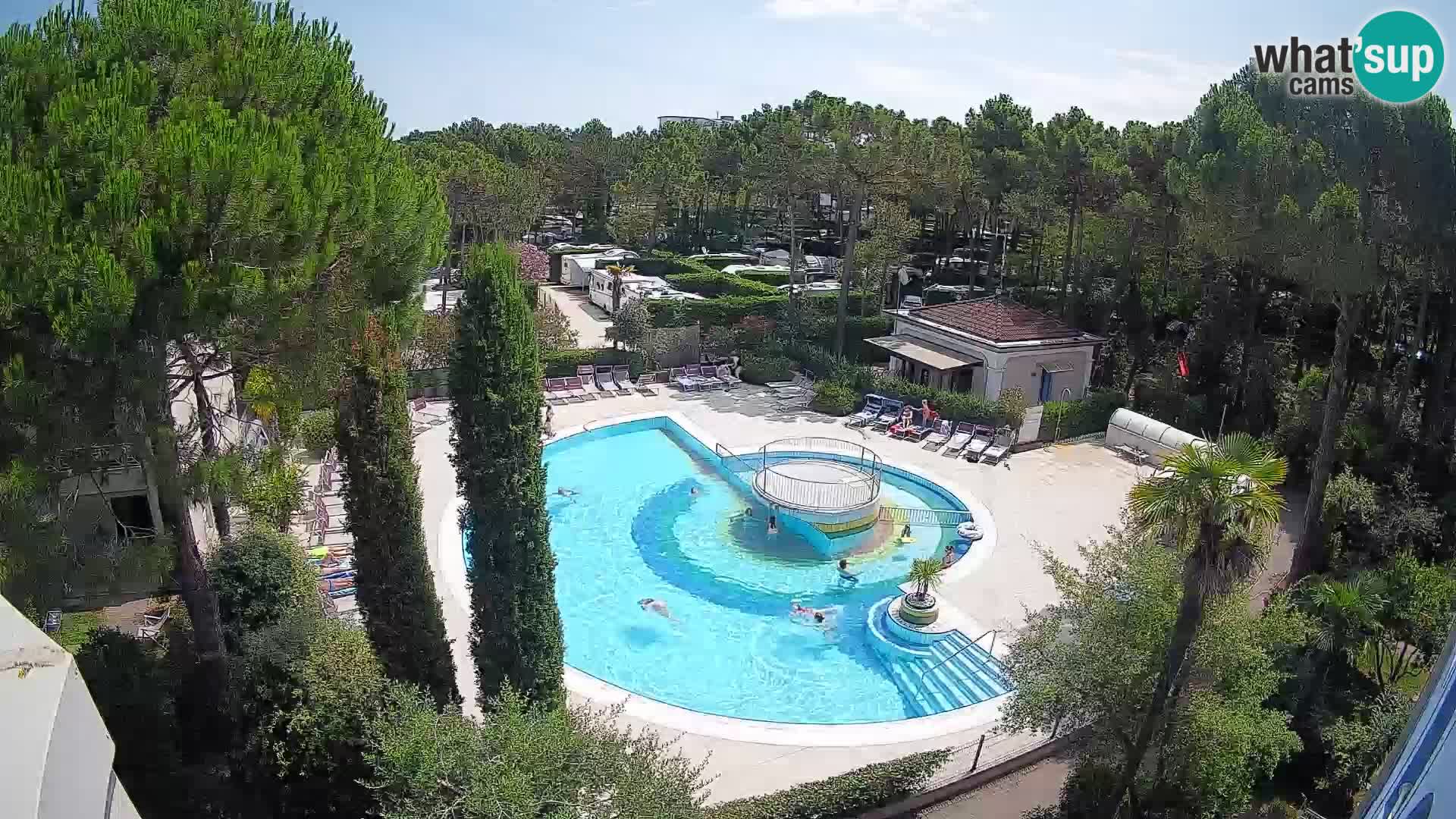 Piscina Villaggio Mare Blu EN VIVO webcam Bibione Pineda – Italia