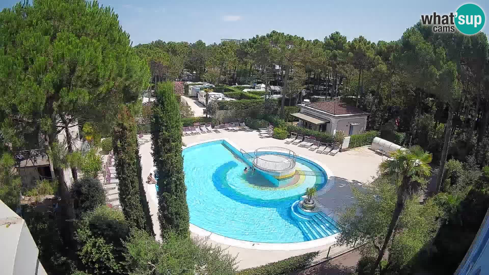 Piscina Villaggio Mare Blu EN VIVO webcam Bibione Pineda – Italia