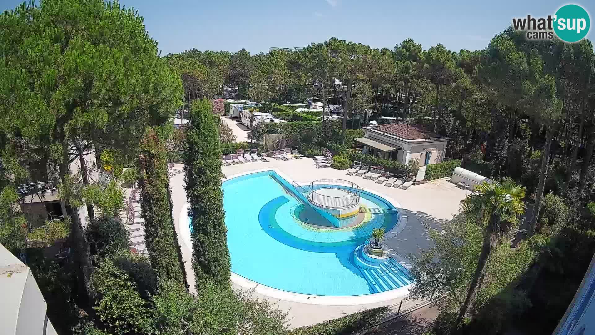 Piscina Villaggio Mare Blu webcam LIVE Bibione Pineda – Italia