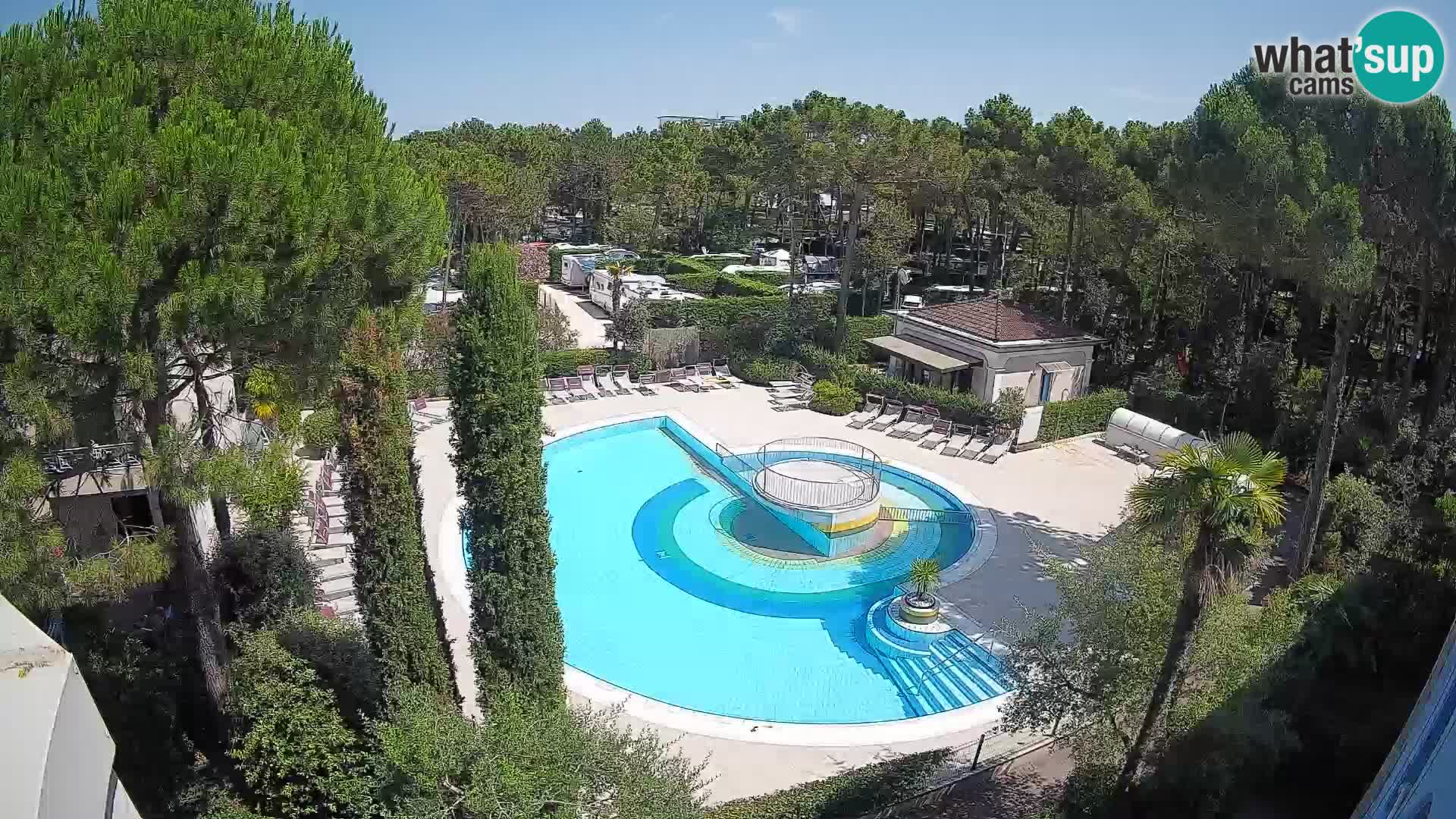 Piscina Villaggio Mare Blu webcam LIVE Bibione Pineda – Italia