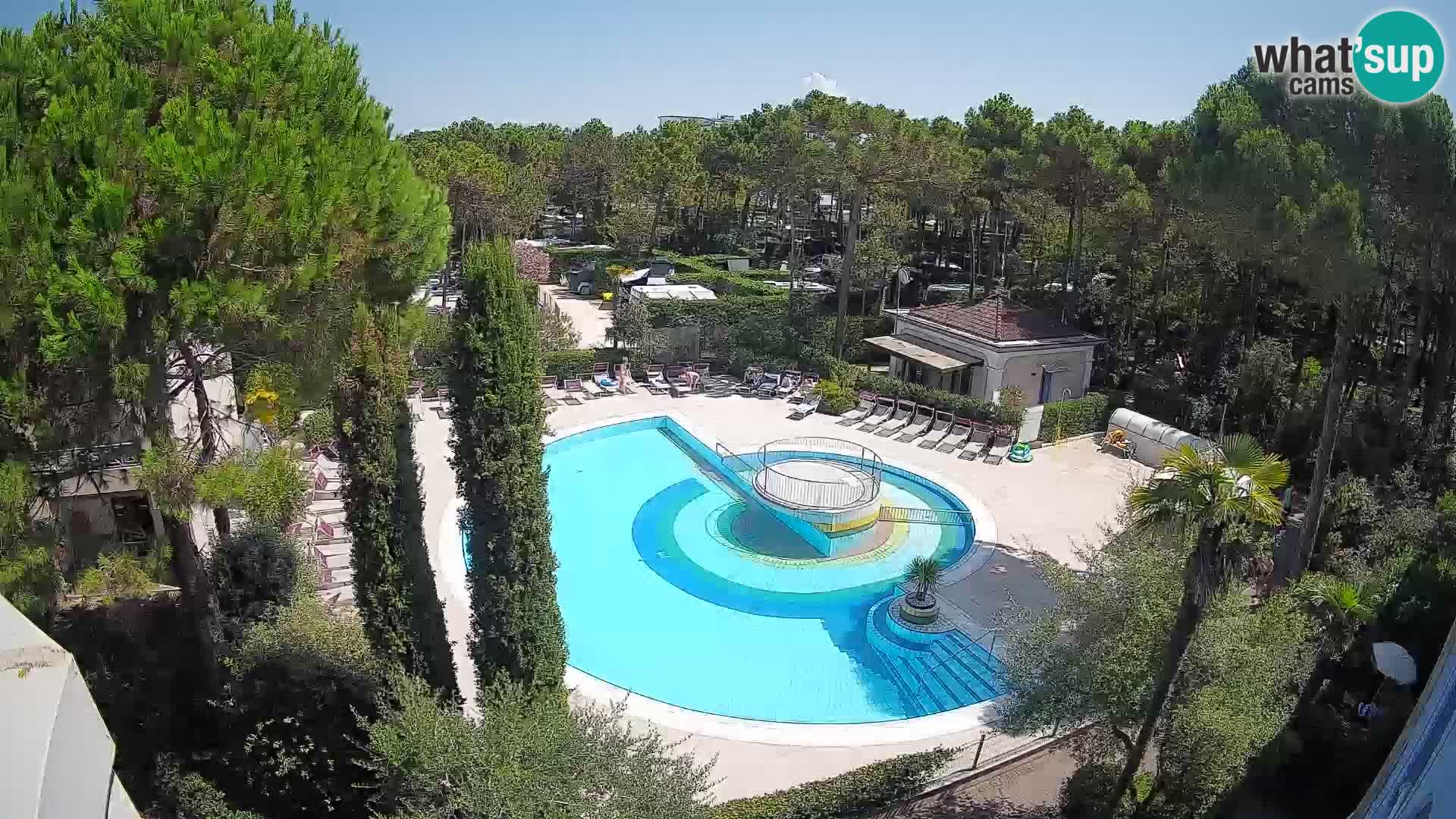 Piscina Villaggio Mare Blu EN VIVO webcam Bibione Pineda – Italia