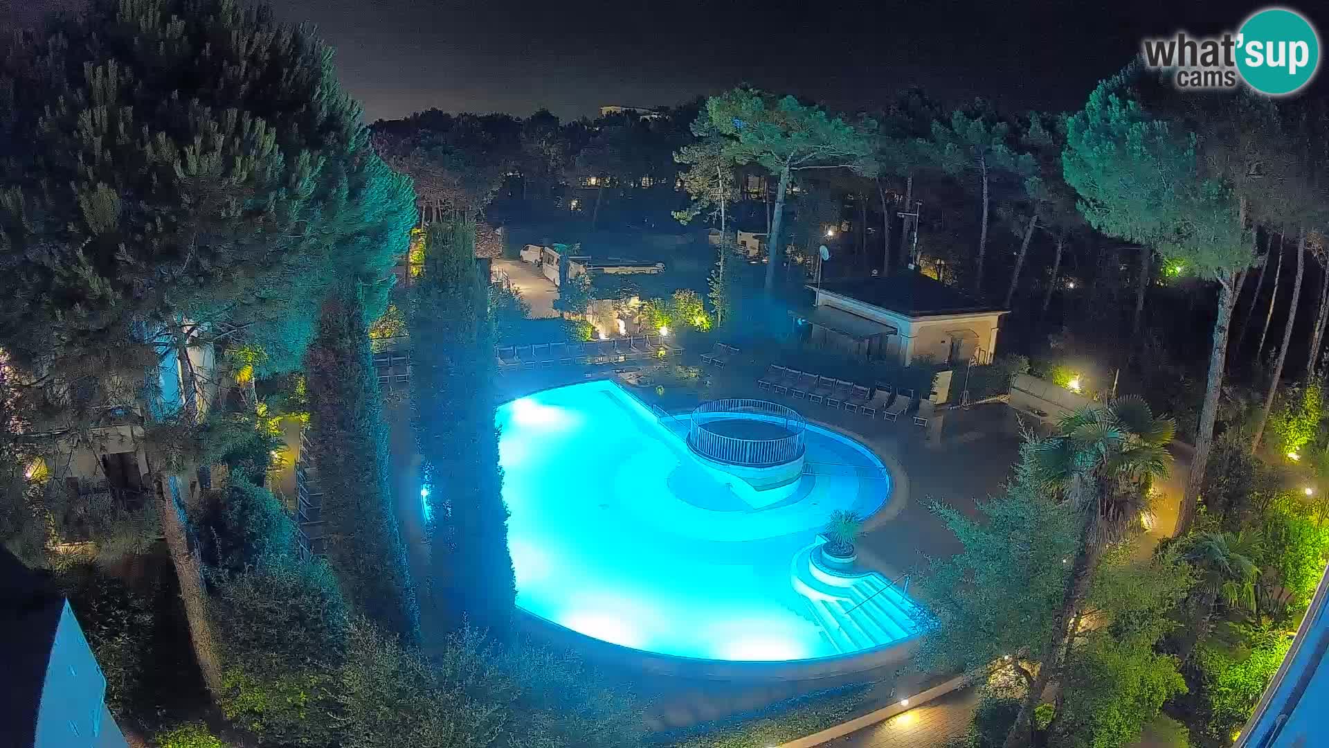 Villaggio Mare Blu bazen Spletna kamera V živo Bibione Pineda – Italija
