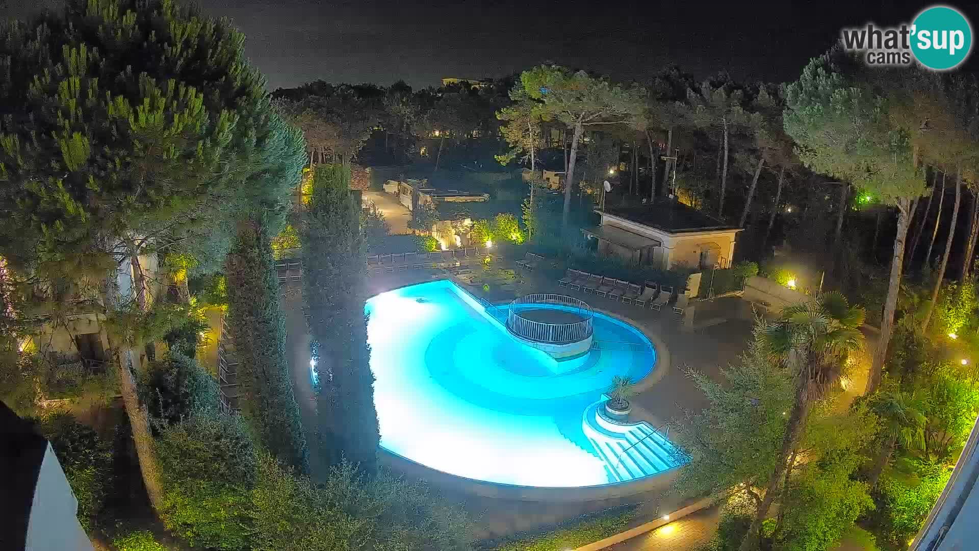 Villaggio Mare Blu bazen Spletna kamera V živo Bibione Pineda – Italija