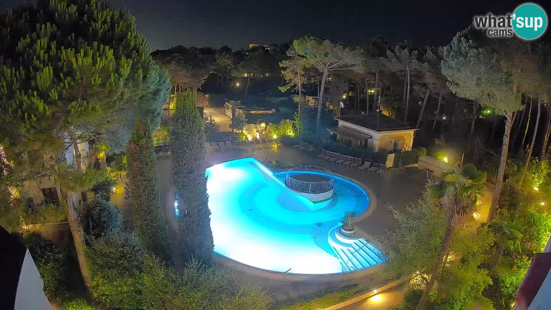 Villaggio Mare Blu bazen Spletna kamera V živo Bibione Pineda – Italija