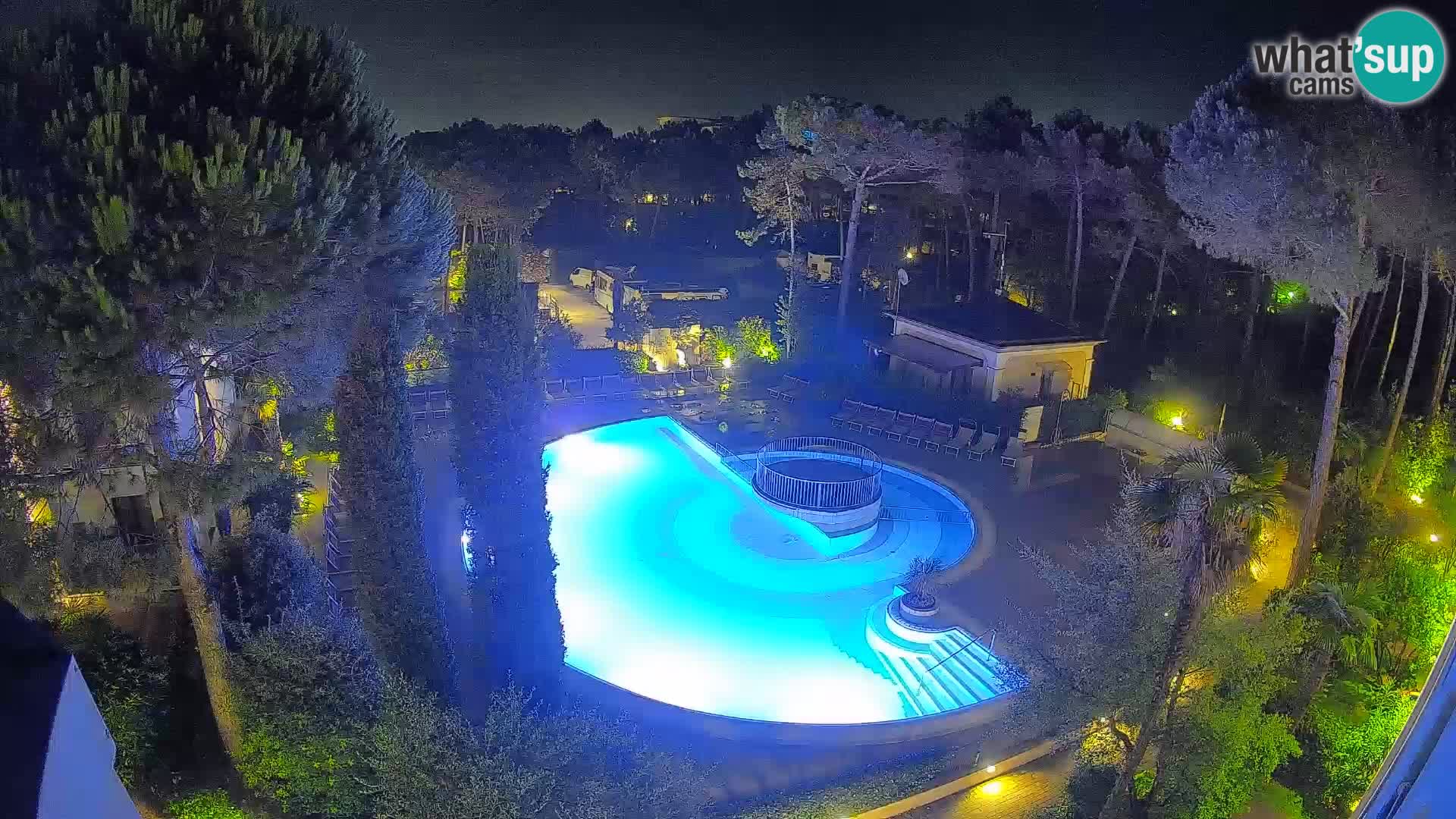 Villaggio Mare Blu bazen Spletna kamera V živo Bibione Pineda – Italija