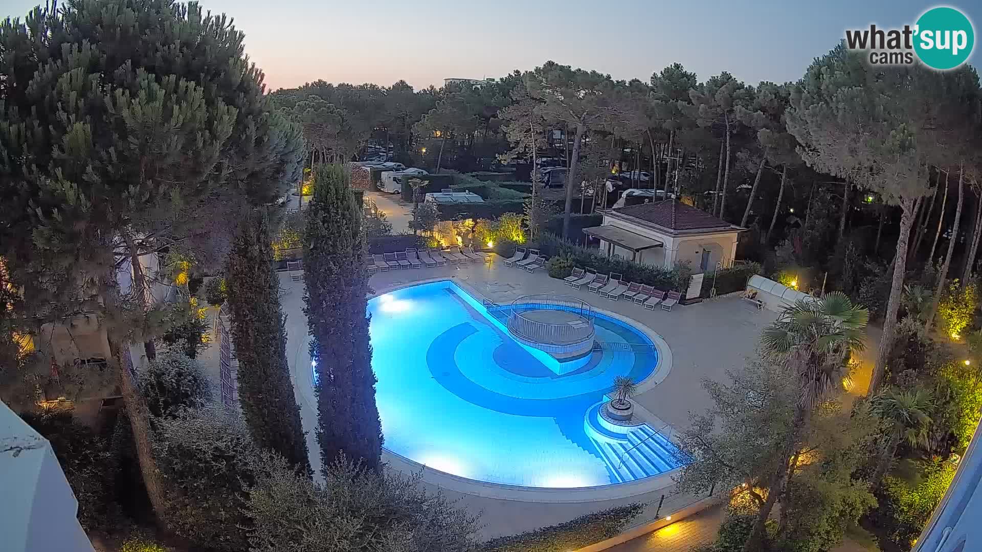 Piscina Villaggio Mare Blu webcam LIVE Bibione Pineda – Italia