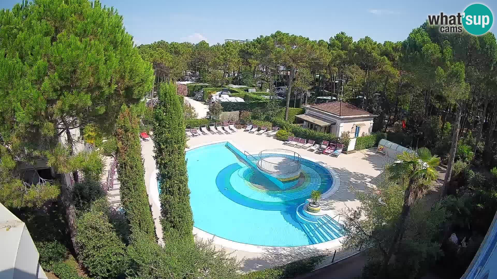 Piscina Villaggio Mare Blu EN VIVO webcam Bibione Pineda – Italia