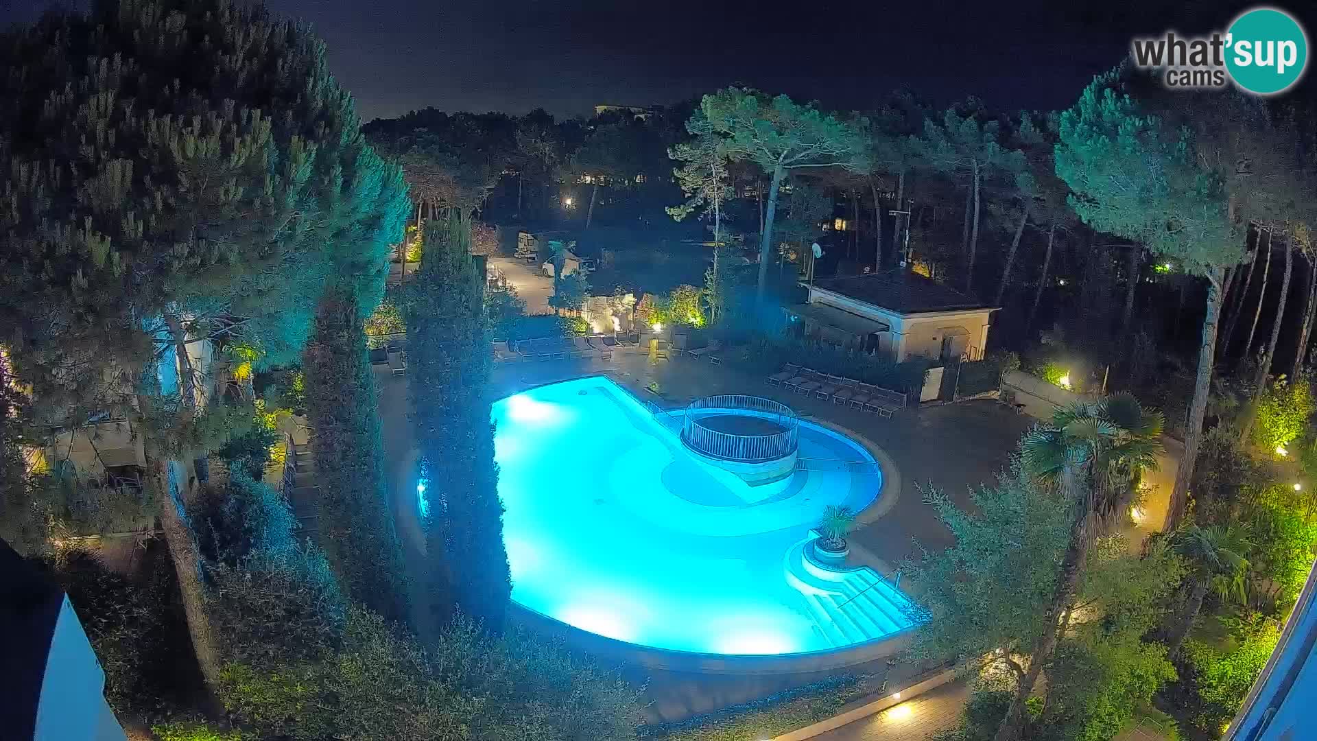 Villaggio Mare Blu bazen Spletna kamera V živo Bibione Pineda – Italija