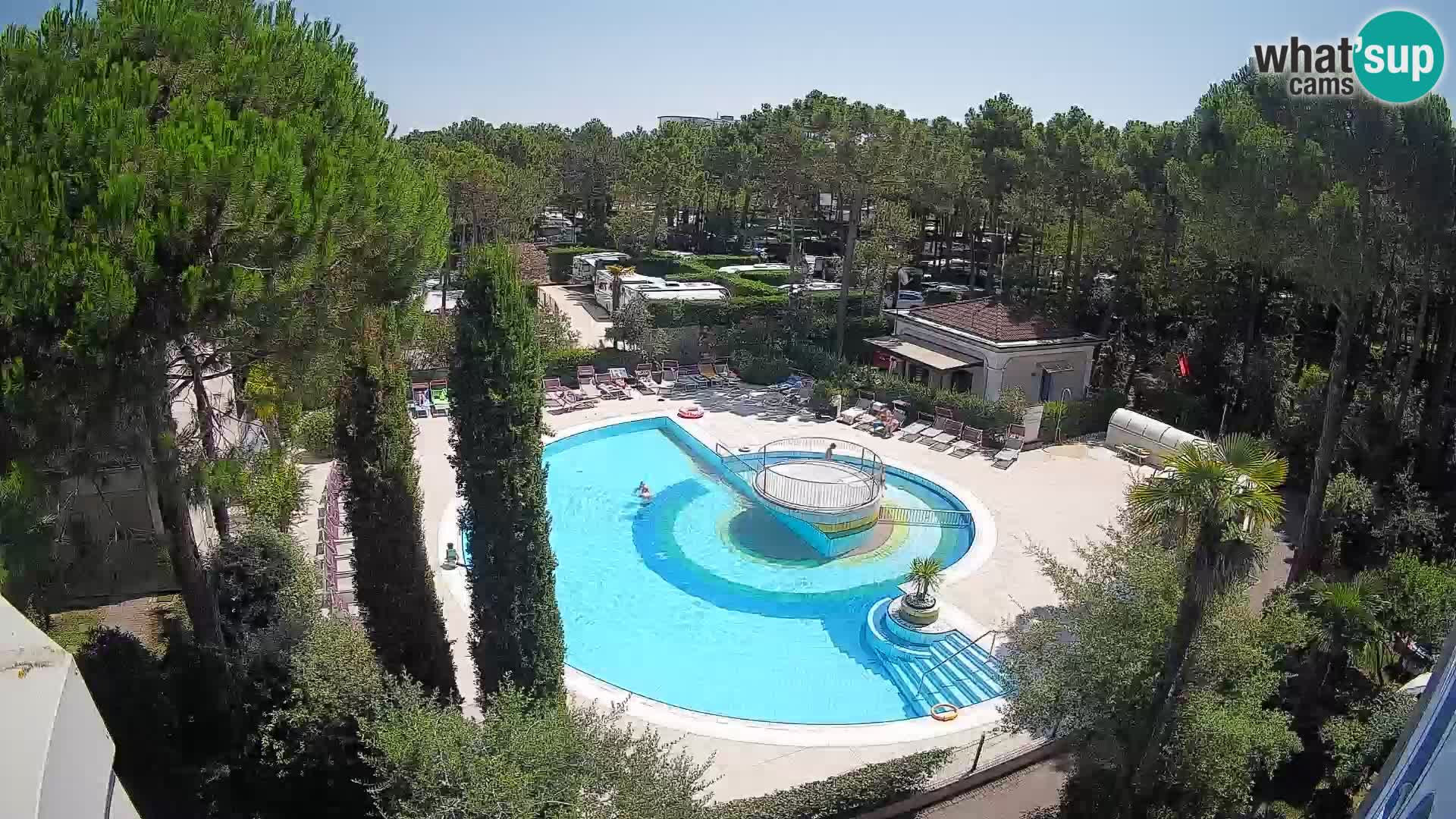 Piscina Villaggio Mare Blu EN VIVO webcam Bibione Pineda – Italia