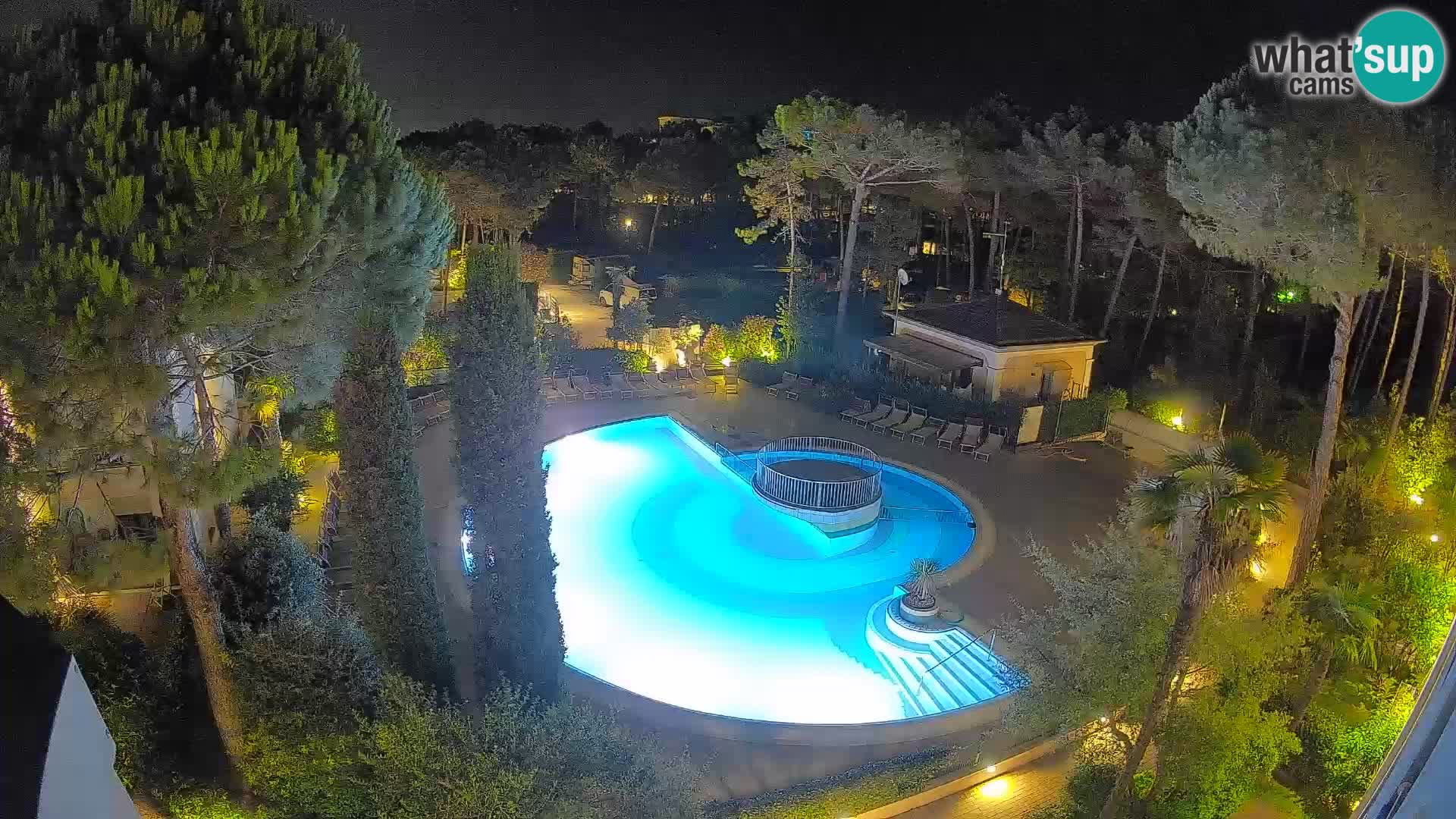 Villaggio Mare Blu bazen Spletna kamera V živo Bibione Pineda – Italija