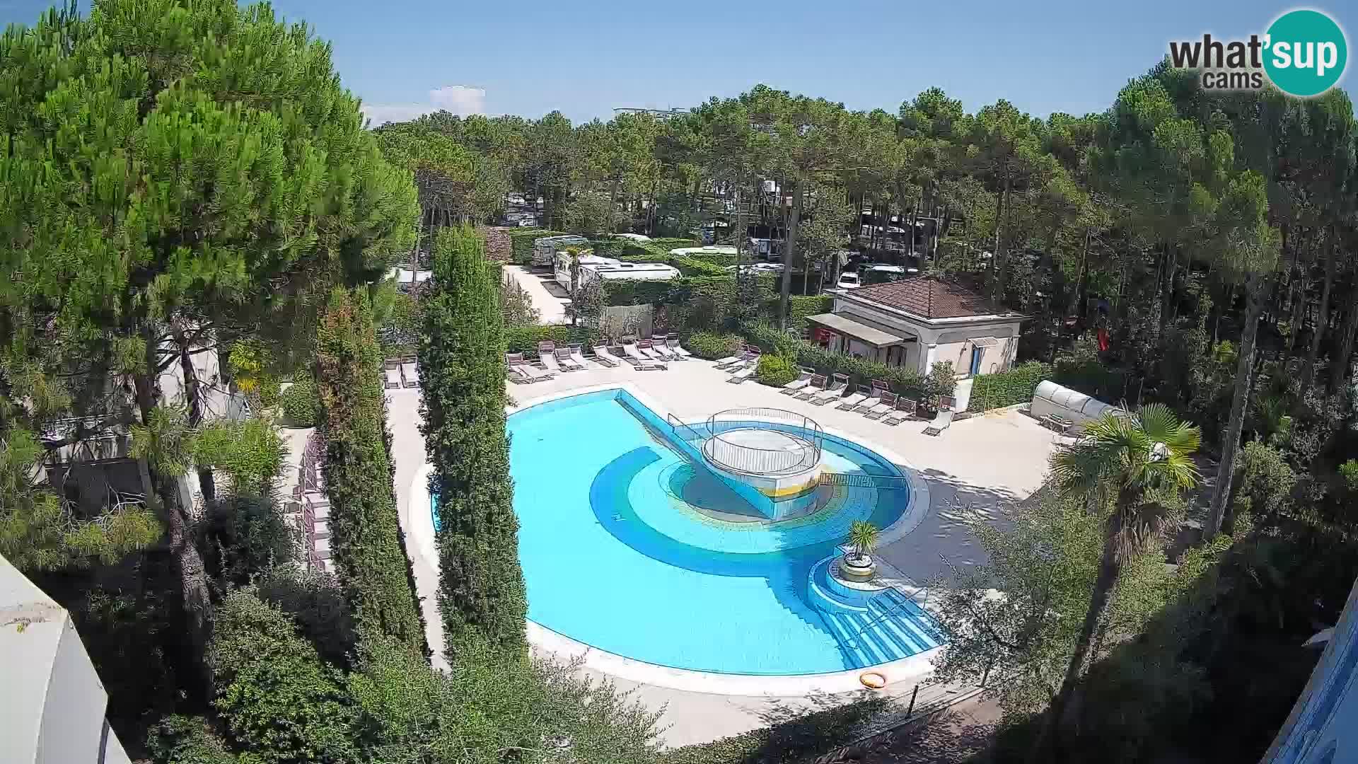 Piscina Villaggio Mare Blu webcam LIVE Bibione Pineda – Italia