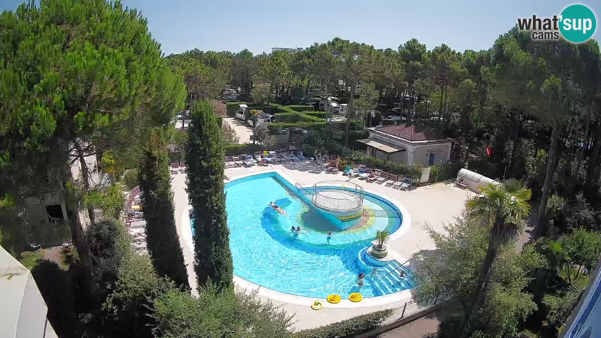 Piscina Villaggio Mare Blu webcam LIVE Bibione Pineda – Italia