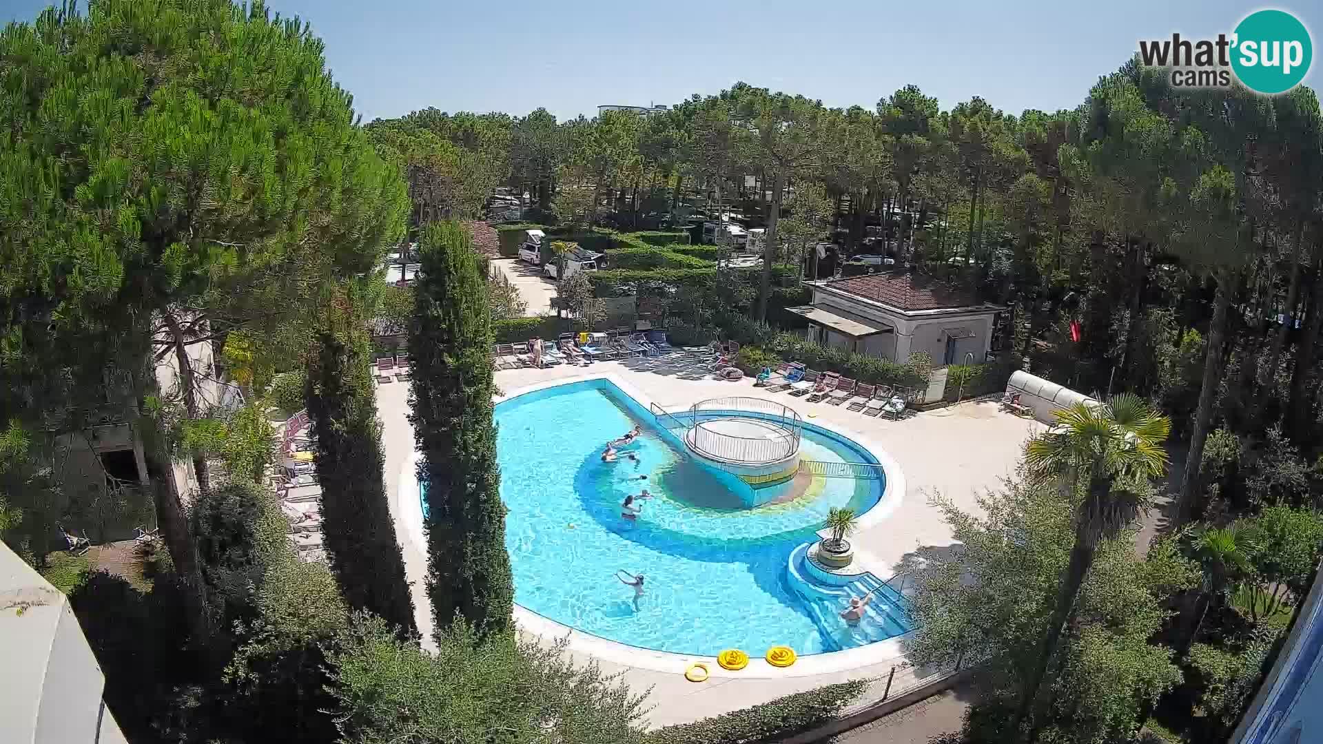 Piscina Villaggio Mare Blu webcam LIVE Bibione Pineda – Italia