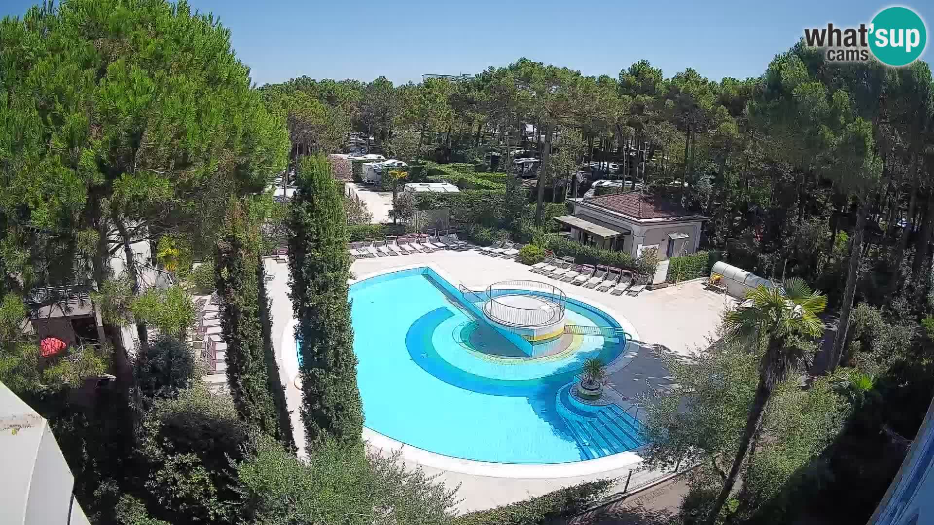 Piscina Villaggio Mare Blu webcam LIVE Bibione Pineda – Italia