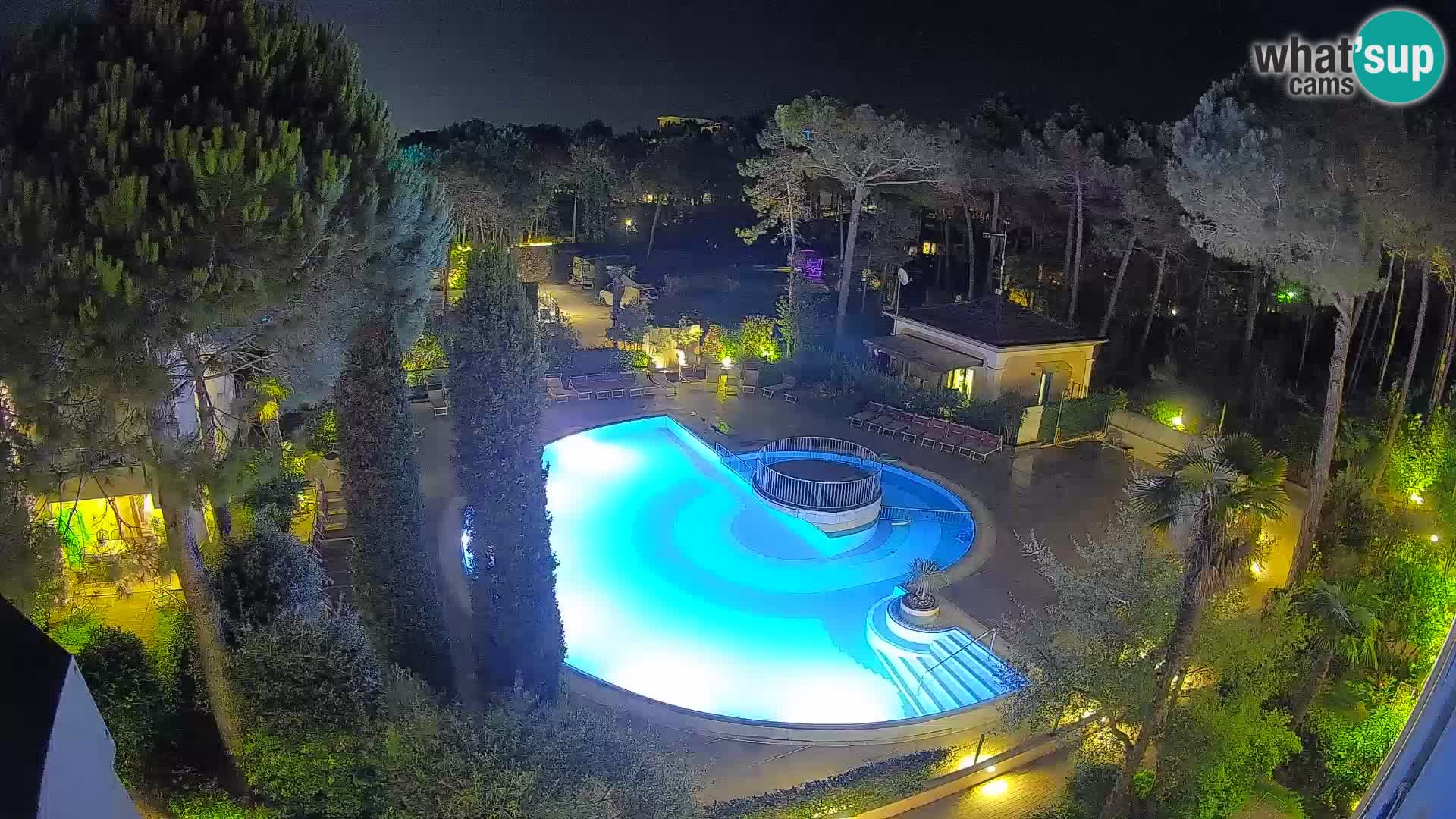 Villaggio Mare Blu bazen Spletna kamera V živo Bibione Pineda – Italija