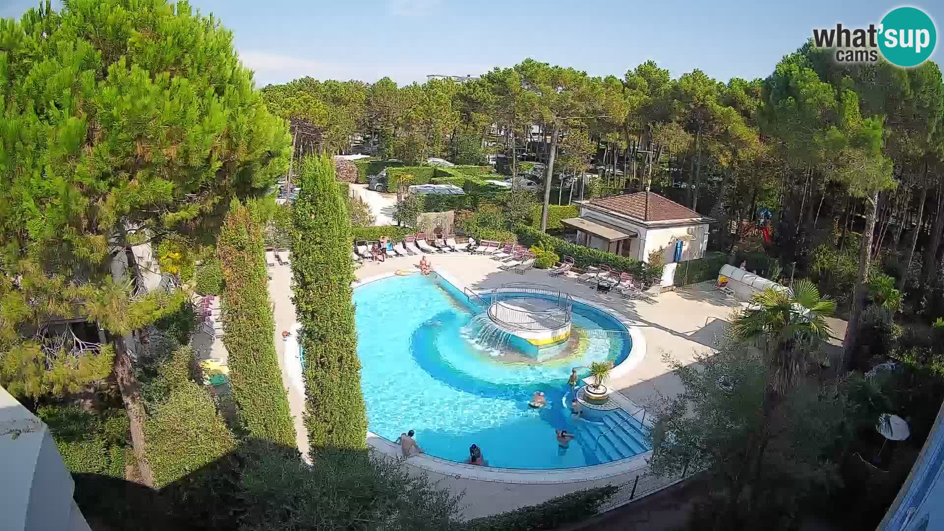 Piscina Villaggio Mare Blu webcam LIVE Bibione Pineda – Italia