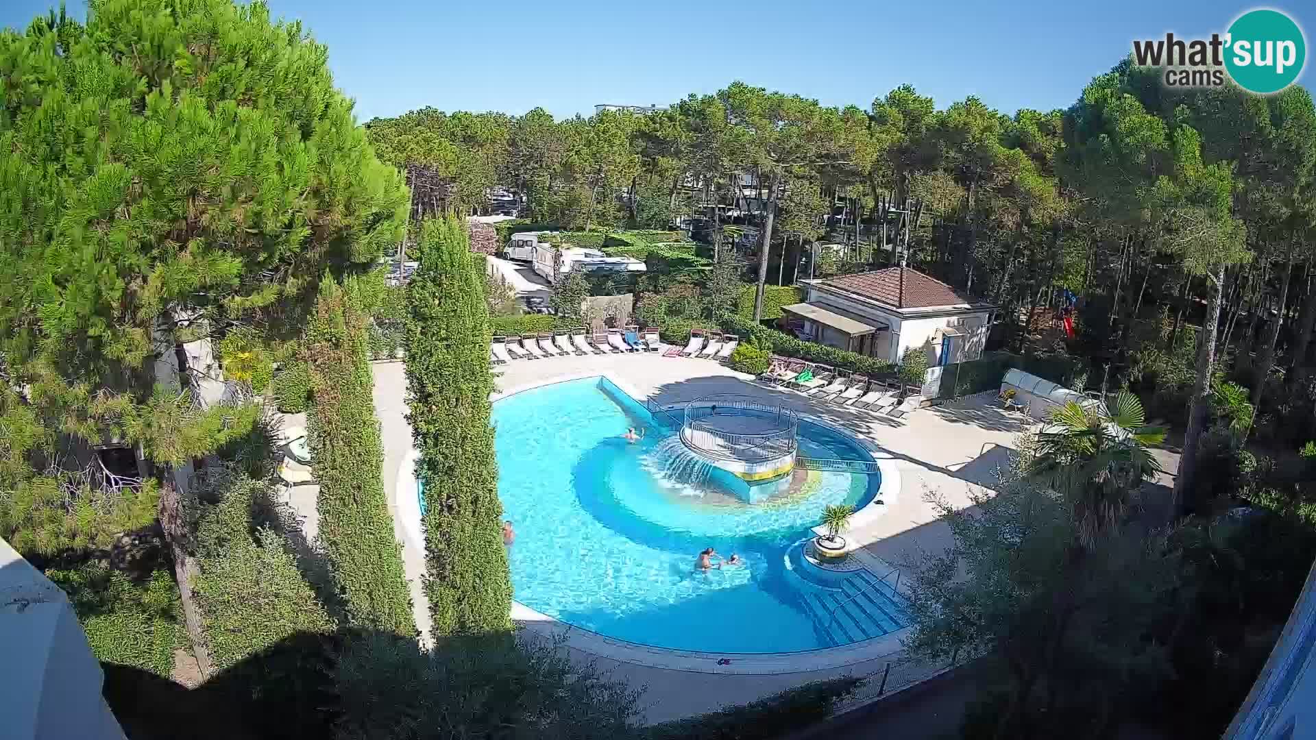 Piscina Villaggio Mare Blu webcam LIVE Bibione Pineda – Italia